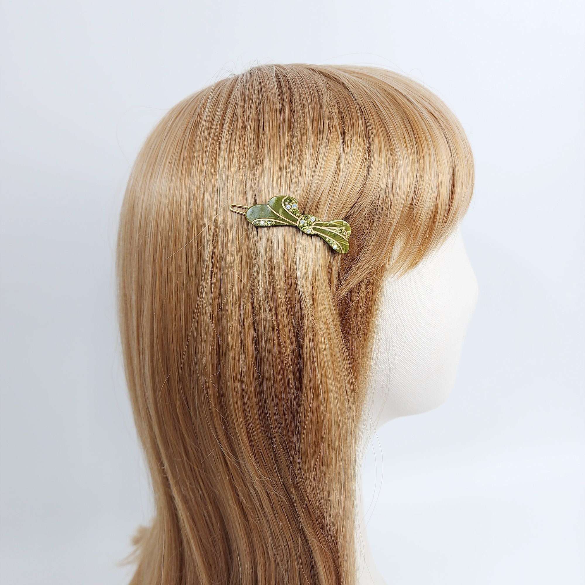 Raurence Cubic Flow Bobby Pin (1.8 Inch) / Luxurious French Hair Pin / Hair Accessory for Woman