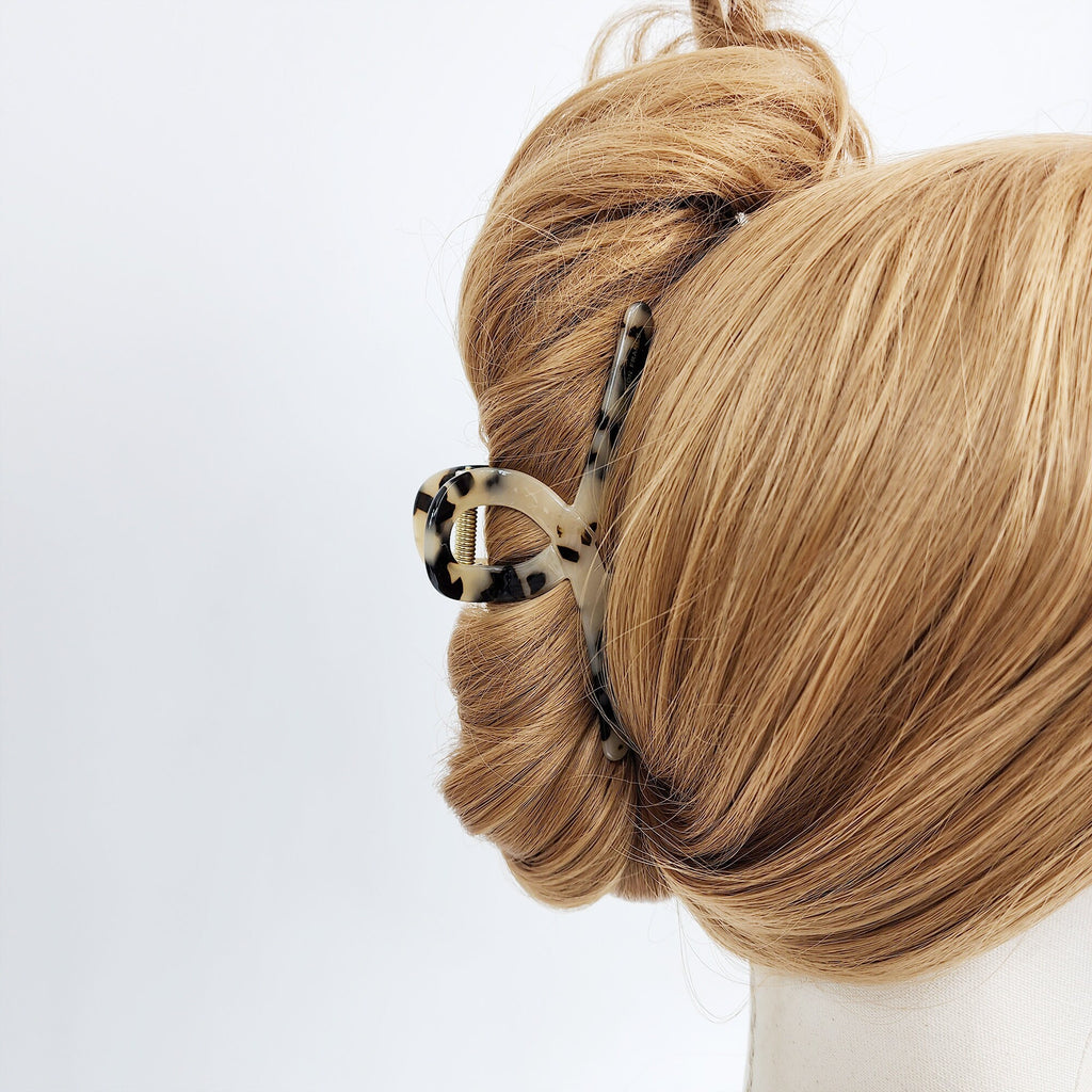 Luxurious Large Twist Hair Claw Clip (4.3 Inch) / Tortoise Shell French Hair Claw / Hair Barrette for Woman