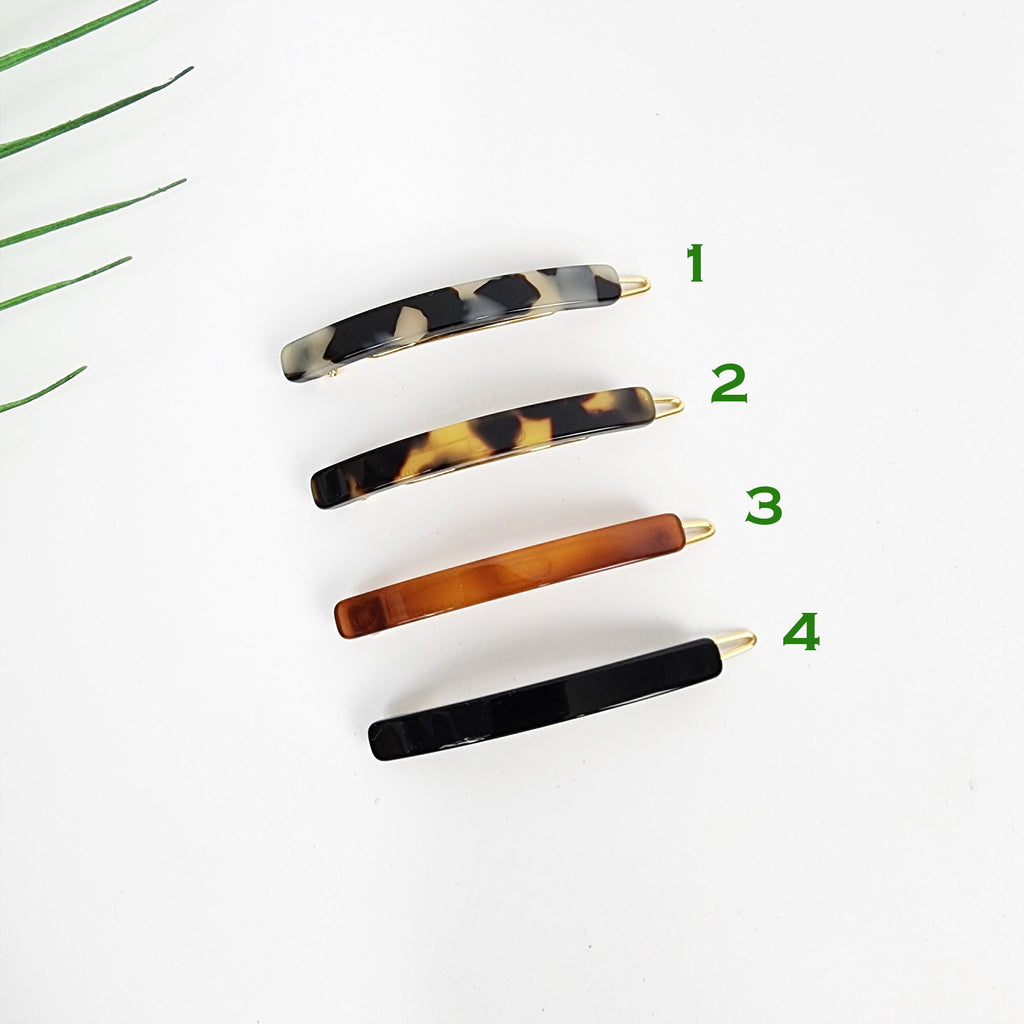 Laurence Curved Line Bobby Pin (2.0 Inch) / Luxurious Small French Hair Pin / Hair Accessory for Woman / Mini Hair Clips