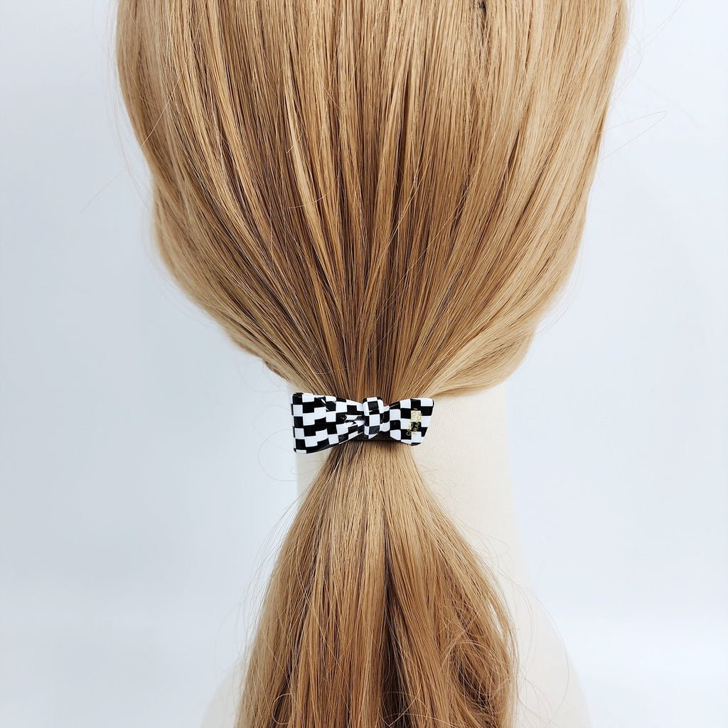 Extra Mini Ribbon Hair Tie (1.6 Inch) / Simple Cute Ponytail Holder / Hair Accessory for Woman / French Hair Tie