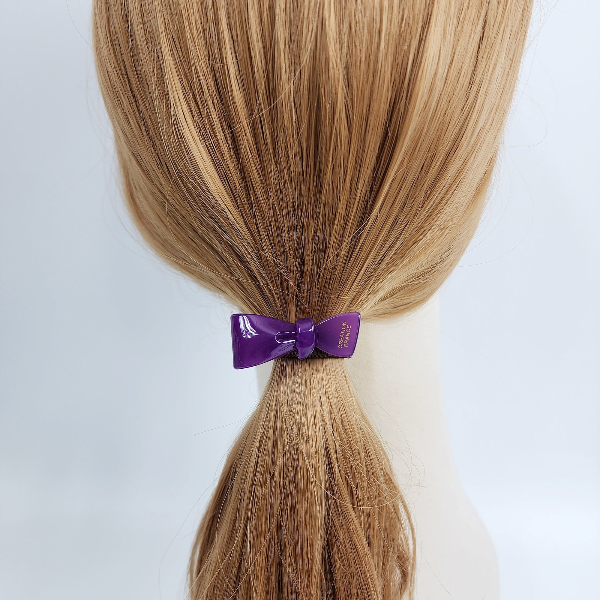 Extra Mini Ribbon Hair Tie (1.6 Inch) / Simple Cute Ponytail Holder / Hair Accessory for Woman / French Hair Tie