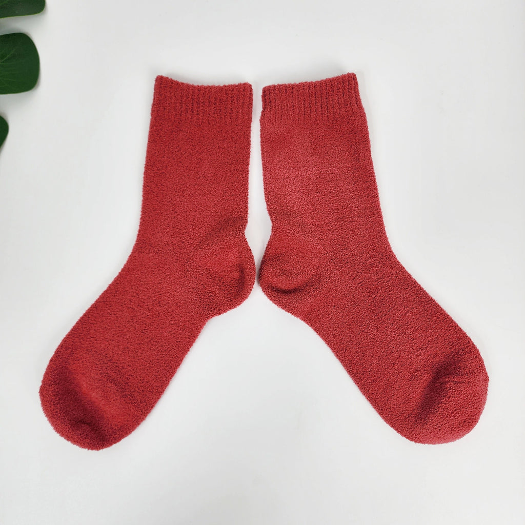 Cozy Fuzzy Socks | Crew Microfiber Warm | Korean Socks | Winter Gift for Her
