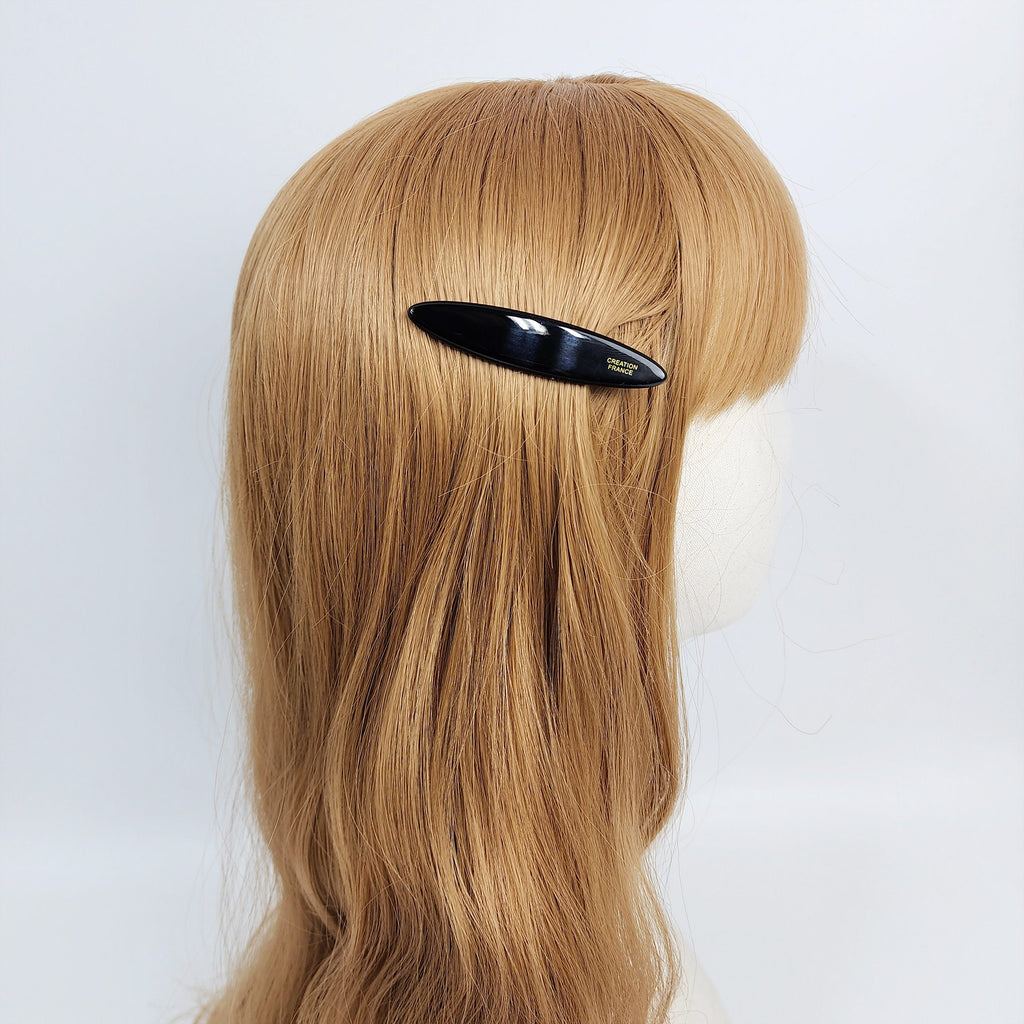 Tortoise Shell Oval Hair Claw Clip (2.8 Inch) / Pastel Color French Hair Pin / Simple Alligator Hair Clip