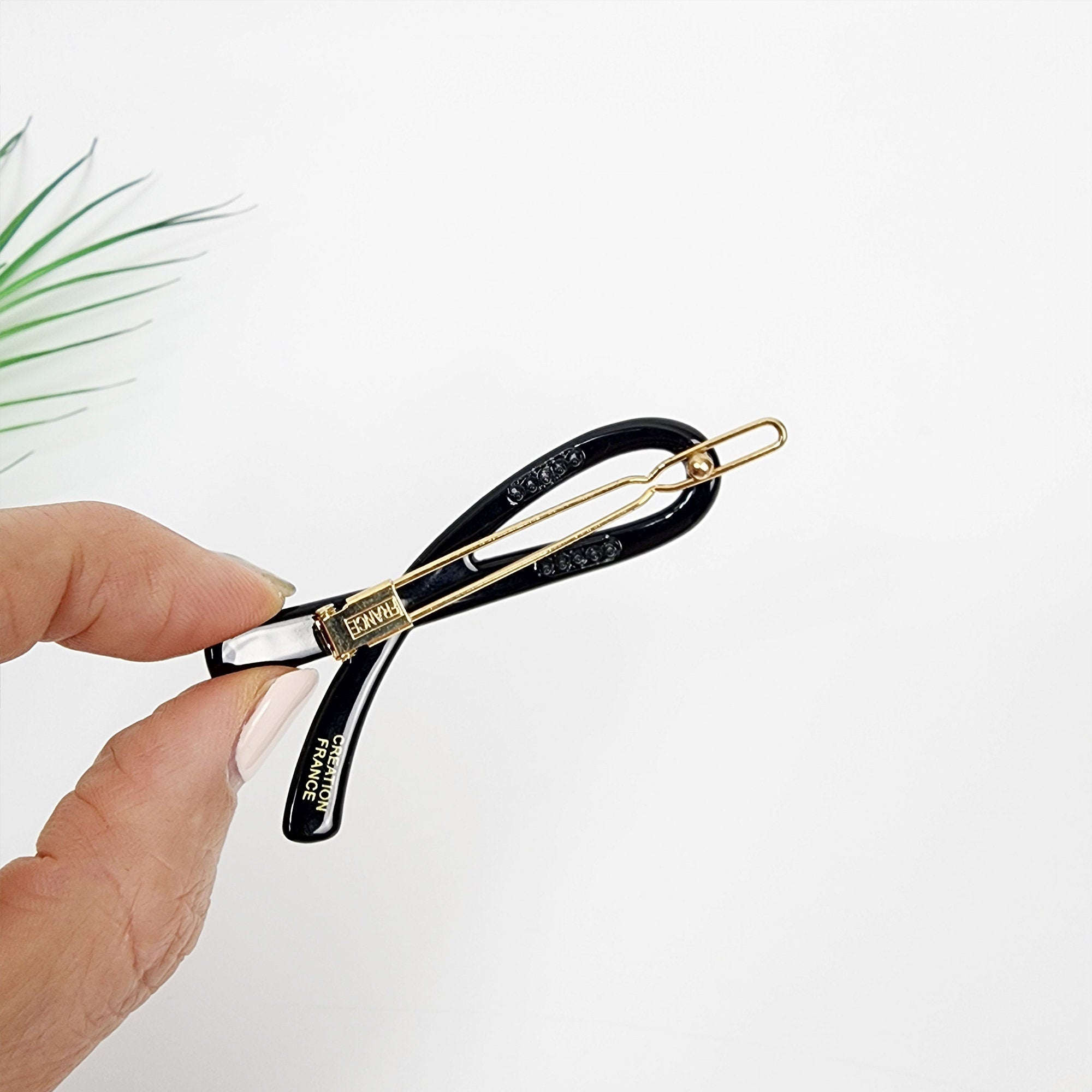 Leopard Mini Scarf Bobby Pin (2.4 Inch) / Tortoise Marble French Hair Pin Clip / Hair Accessory for Woman / Bow Barrette