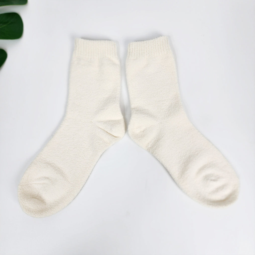 Cozy Fuzzy Socks | Crew Microfiber Warm | Korean Socks | Winter Gift for Her