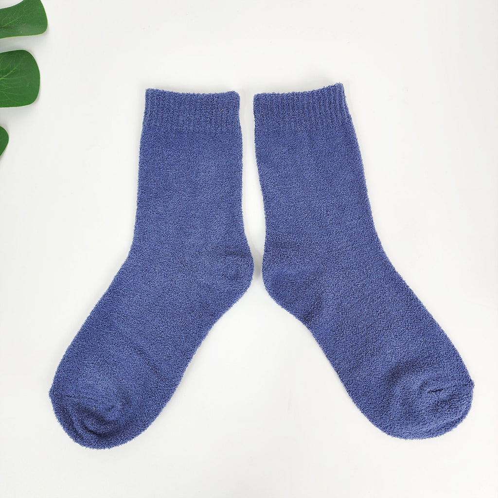 Cozy Fuzzy Socks | Crew Microfiber Warm | Korean Socks | Winter Gift for Her