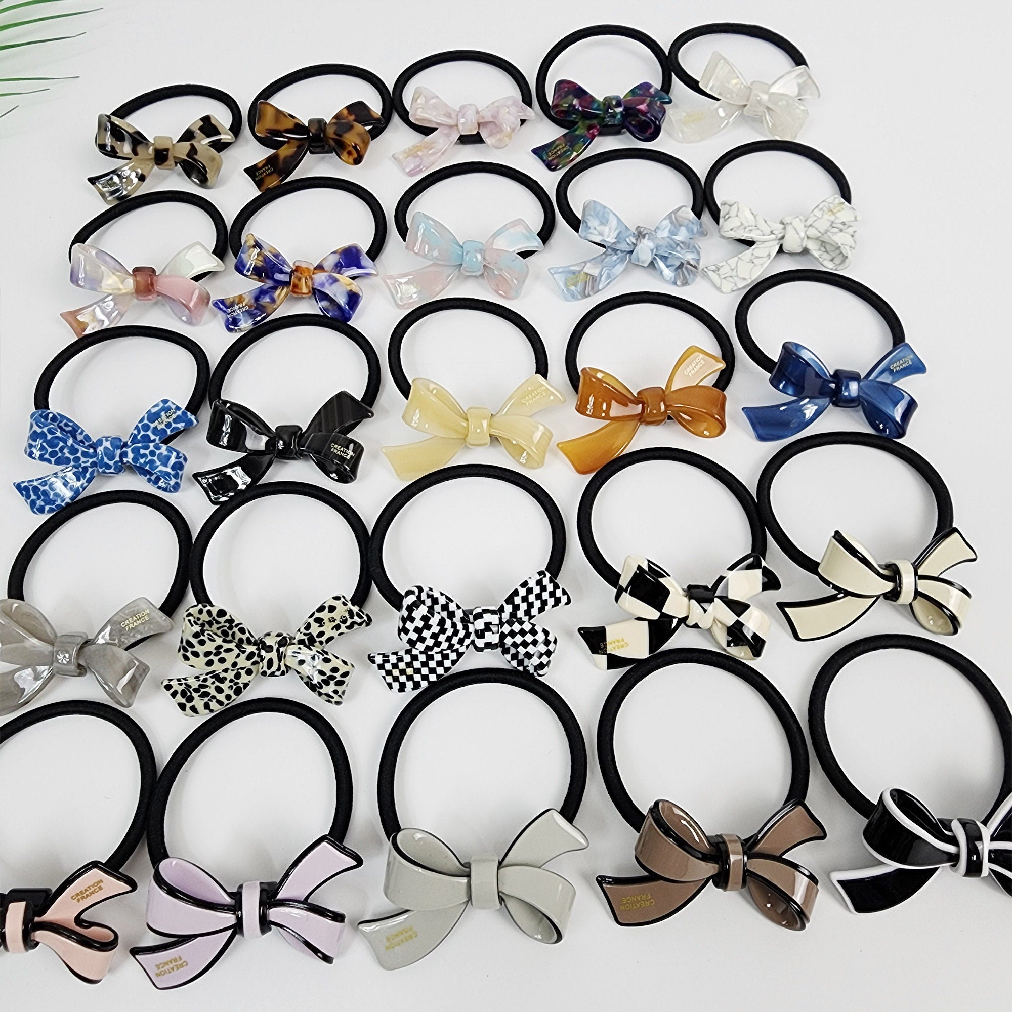 Leopard Aurora Double Ribbon Hair Tie / Cute French Hair Pin / Hair Accessory for Woman / Hair Barrette