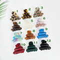 Leopard Ring Bell Small Hair Claw Clip (2.4 Inch) / Tortoise Shell French Hair Pin / Mini Hair Clips / Korean Fashion