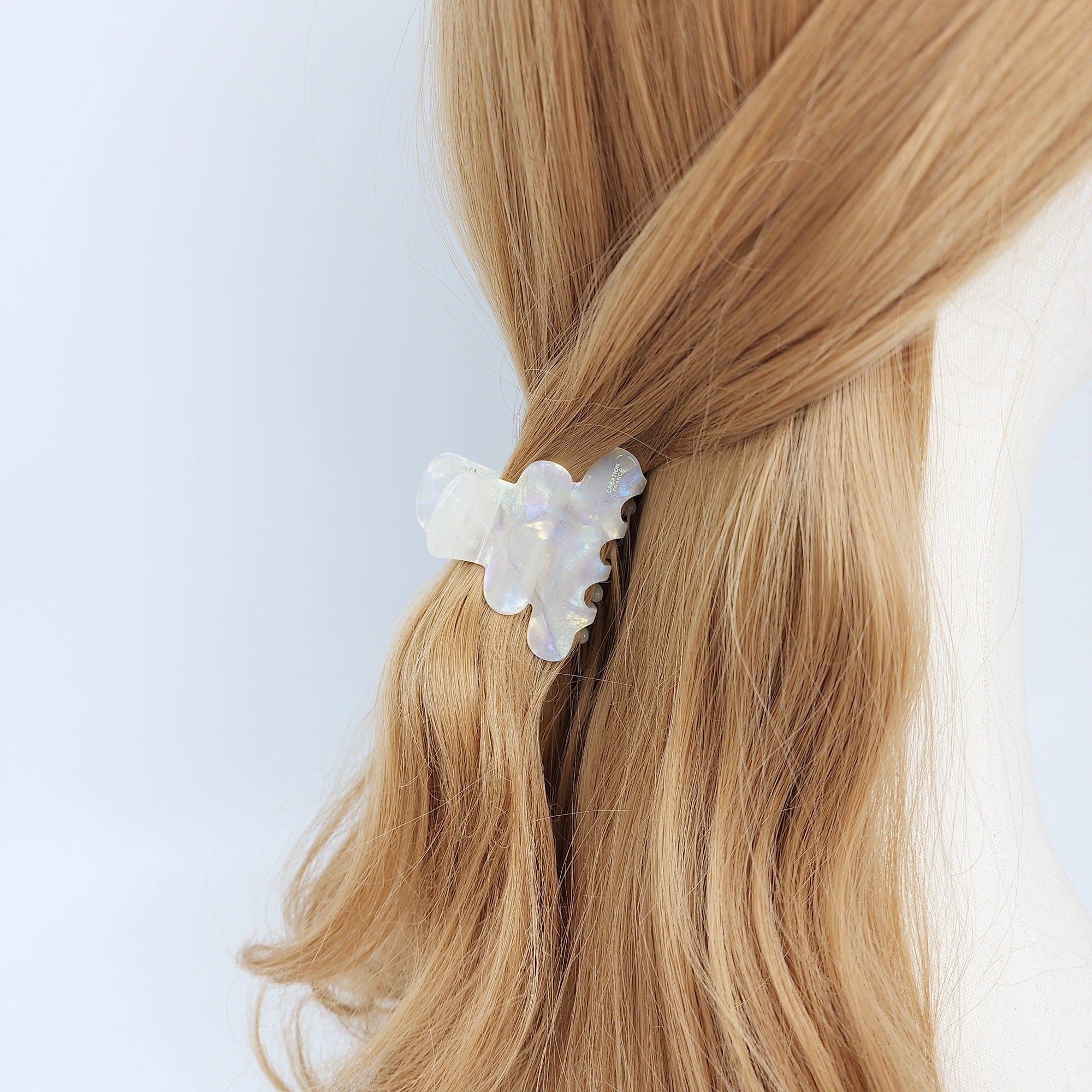 Leopard Ring Bell Small Hair Claw Clip (2.4 Inch) / Tortoise Shell French Hair Pin / Mini Hair Clips / Korean Fashion