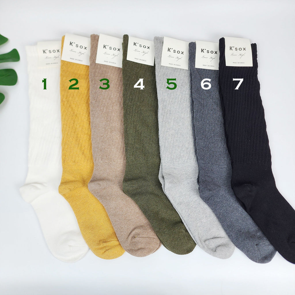 Knee High Socks | Slouchy Boot Warmer | Korean Socks | Winter Gift for Her