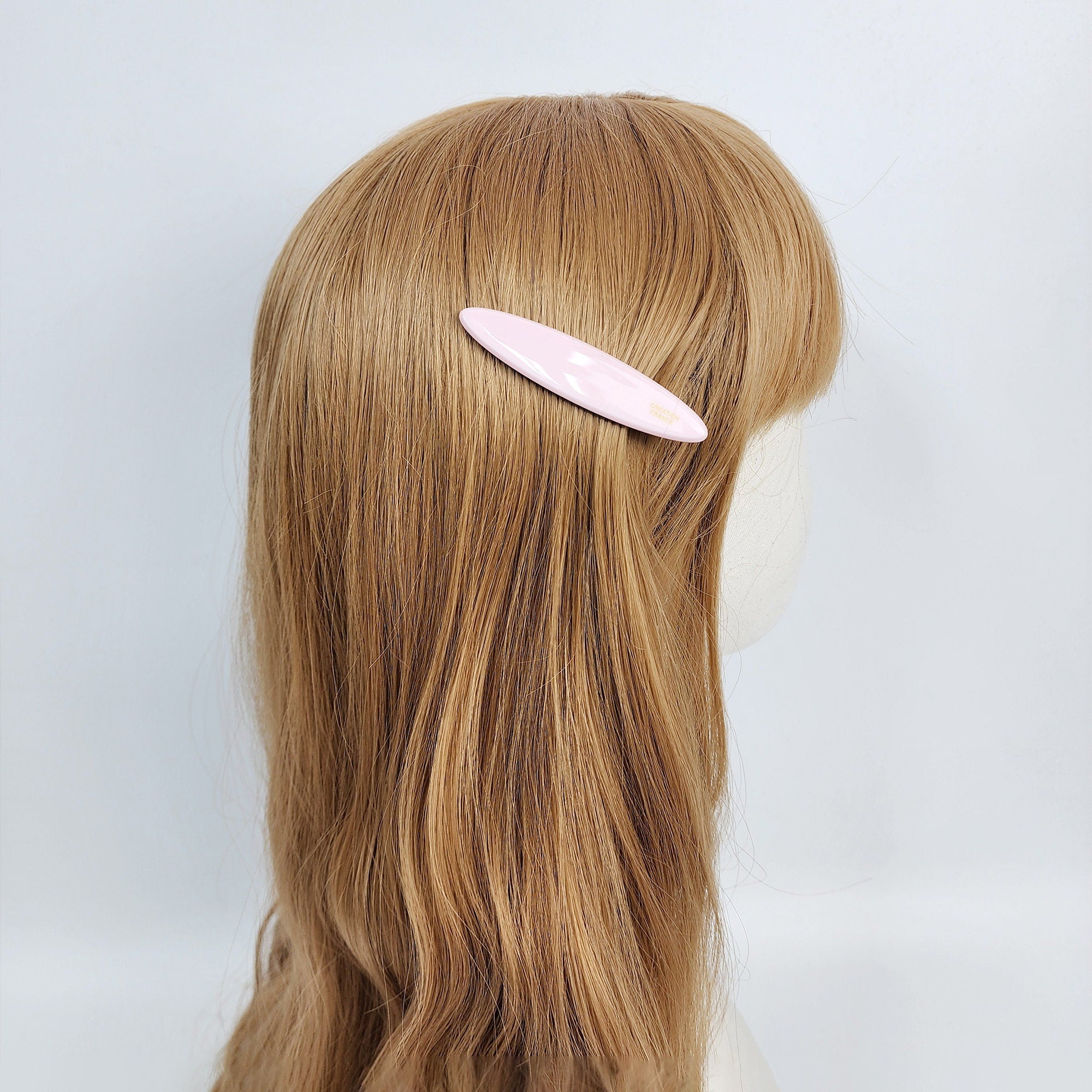 Tortoise Shell Oval Hair Claw Clip (2.8 Inch) / Pastel Color French Hair Pin / Simple Alligator Hair Clip