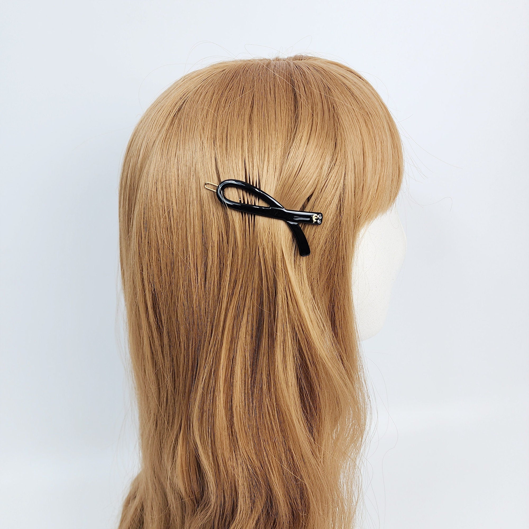 Leopard Mini Scarf Bobby Pin (2.4 Inch) / Tortoise Marble French Hair Pin Clip / Hair Accessory for Woman / Bow Barrette