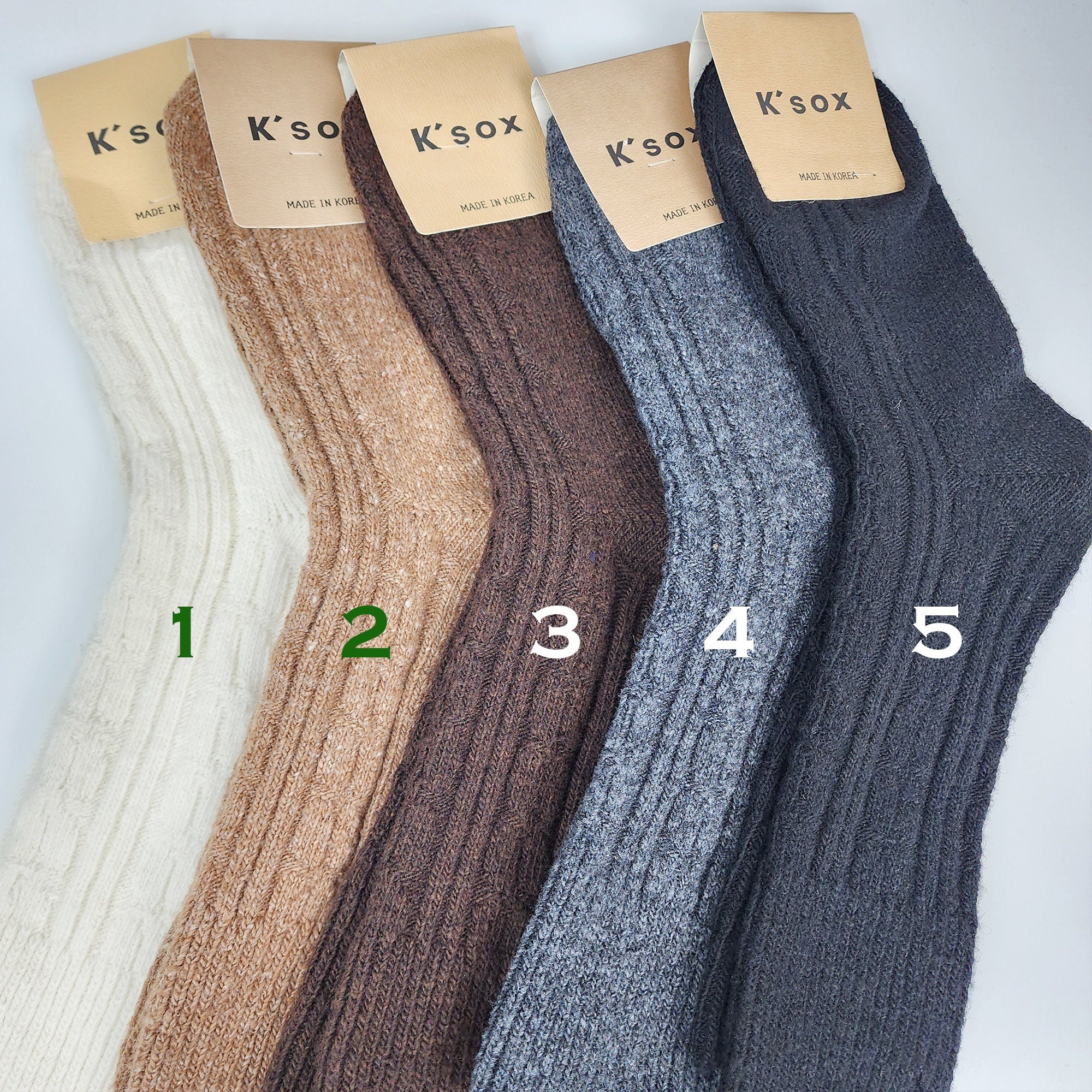 Cable Knit Boot Socks | Thick Wool Winter Fuzzy Hosiery | Korean Socks | Cozy Warm Gift for Her