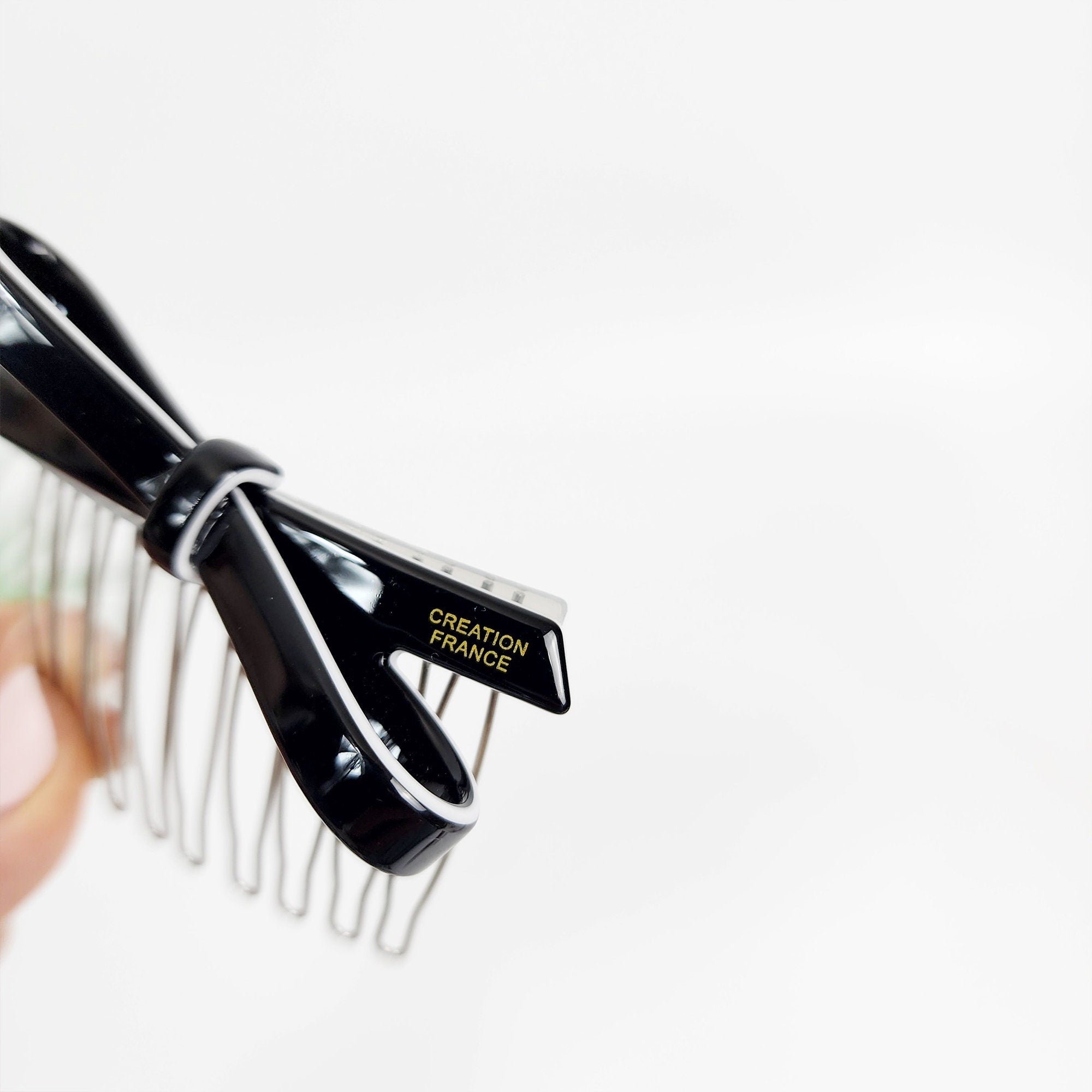 Pastel Color Simple Ribbon Hair Comb Pin (2.8 Inch) / Simple French Hair Pin / Hair Fork for Woman