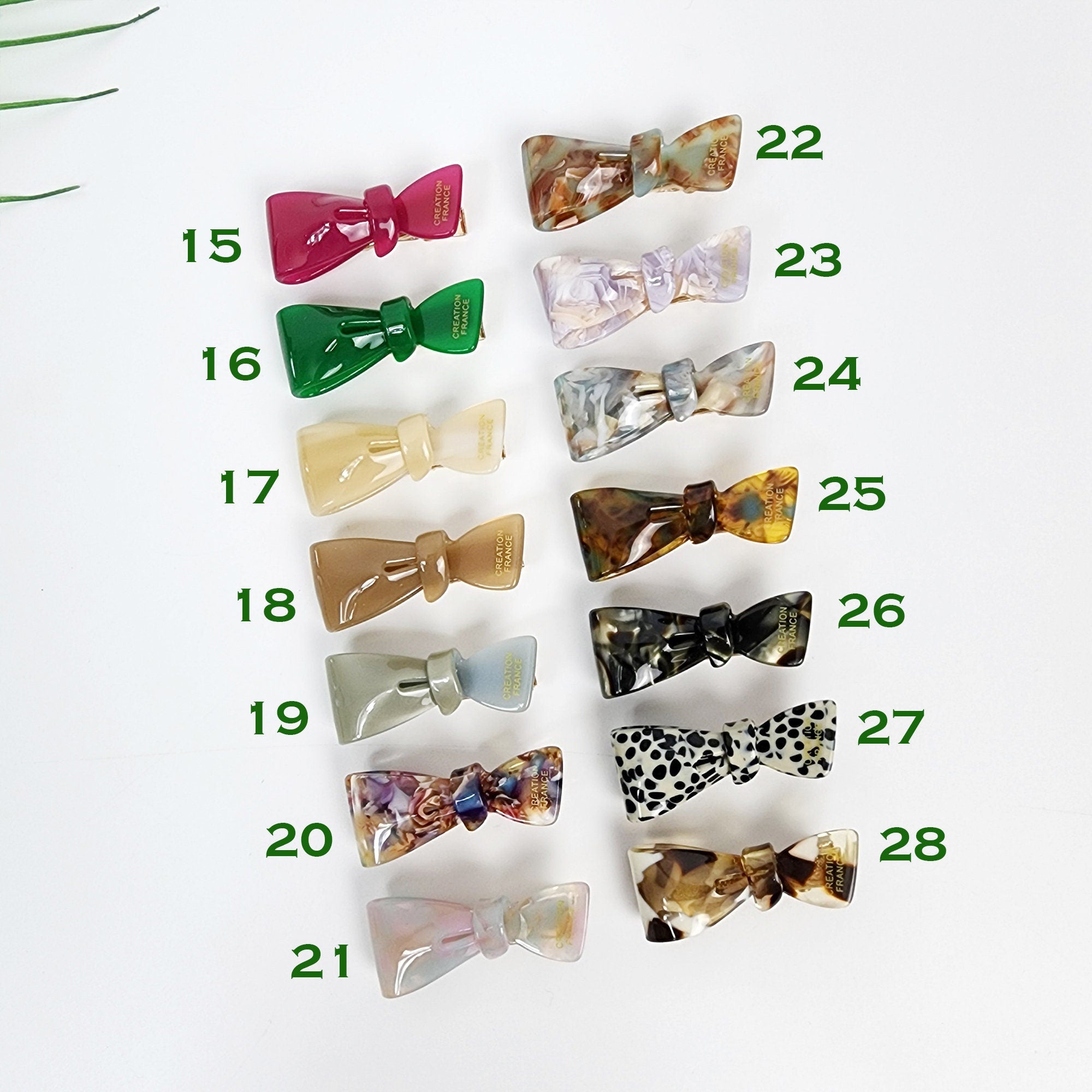 Leopard Mini Ribbon Small Hair Clip (1.6 Inch) / Tortoise Shell Mini French Hair Pin / Hair Barrette for Woman