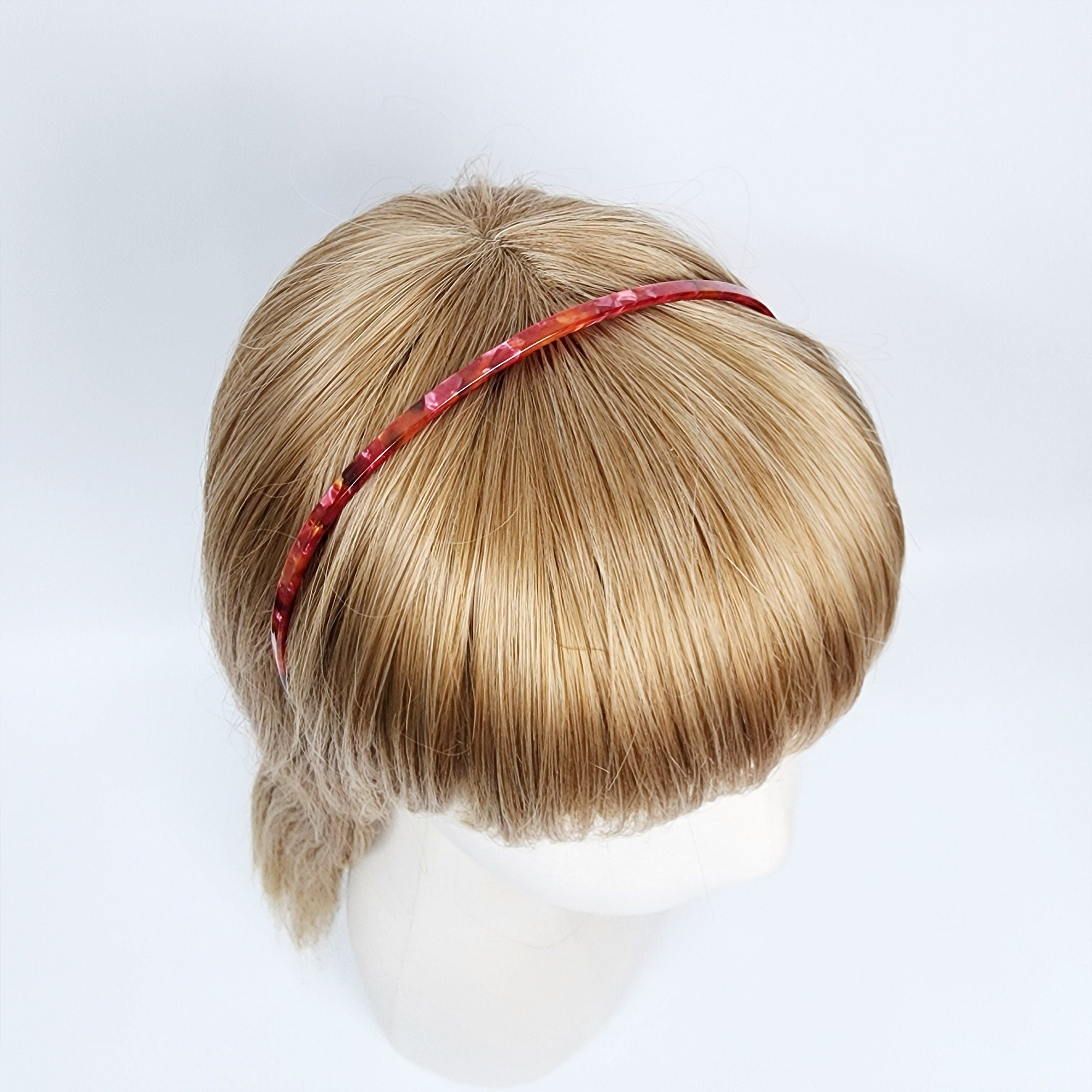 Leopard Extra Thin Headband (0.2 Inch) / Simple Line Tortoise Shell Headband / Hair Accessories for Woman