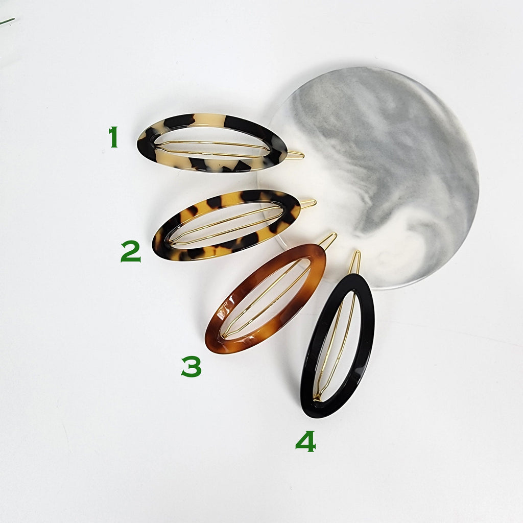 Laurence Oval RIng Bobby Pin (2.4 Inch) / Luxurious Small French Hair Pin / Hair Accessory for Woman / Mini Hair Clips