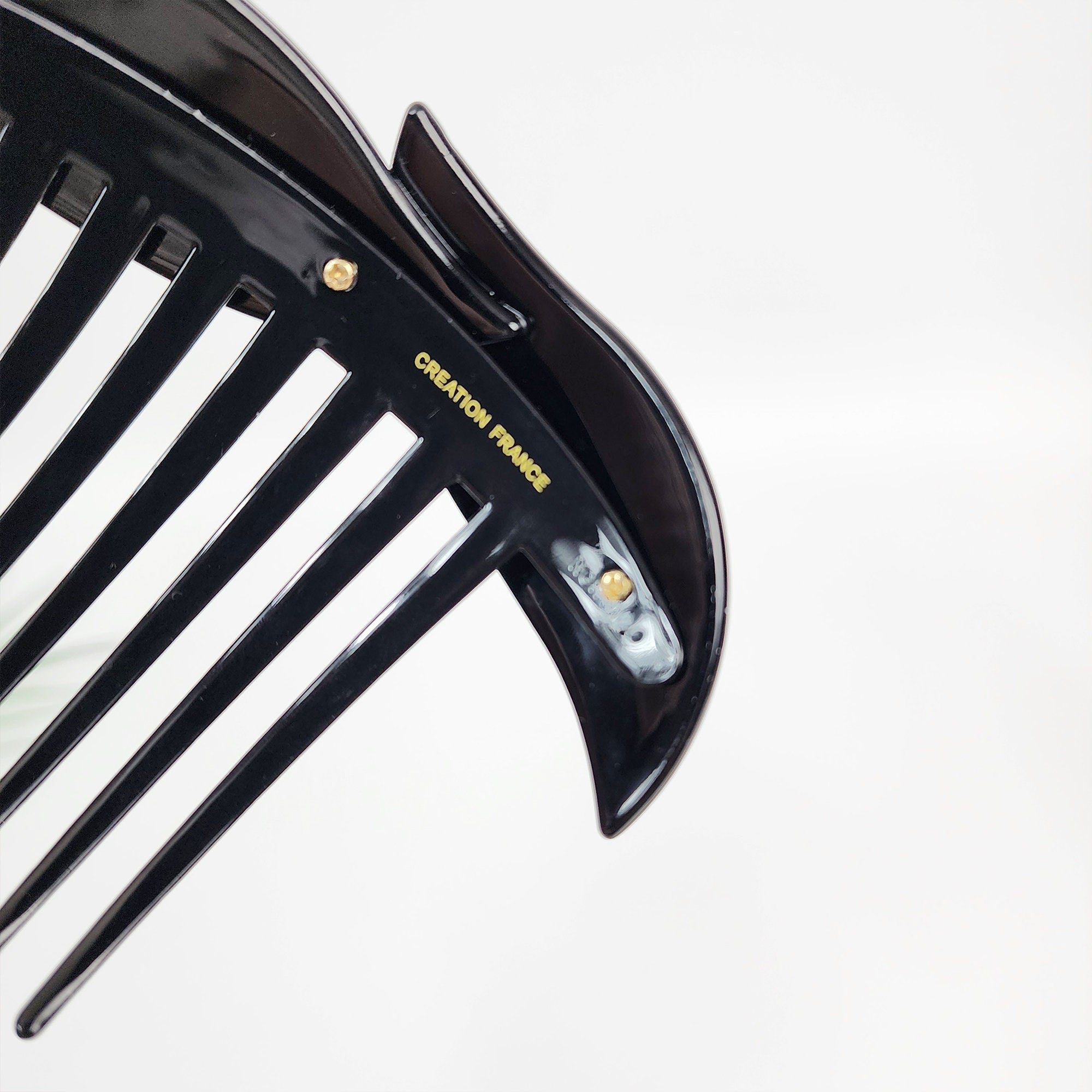 Floral Leaf Long Leg Non-slip Hair Comb Pin with Cubic (4.7 Inch) / Simple French Hair Pin / Hair Fork for Woman