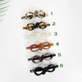 Leopard Bold Big Ribbon Mini Hair Barrette (3.3 Inch) / Tortoise Shell French Hair Pin / Hair Accessory for Woman / Automatic Hair Clip