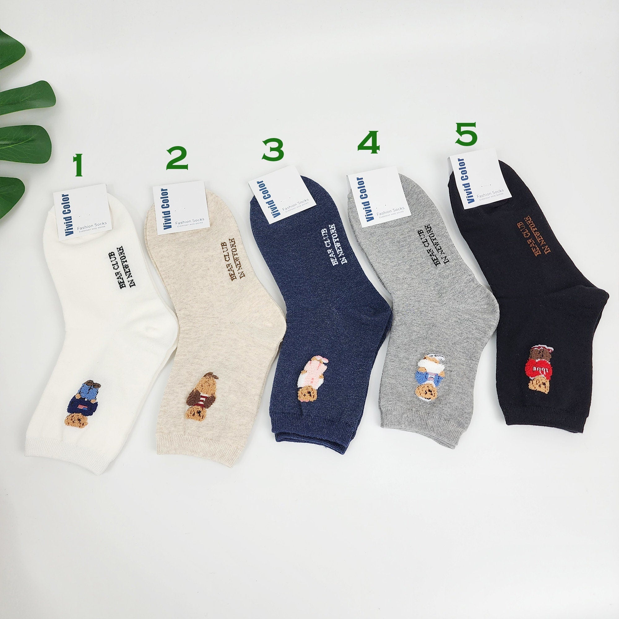 Happy Smile Cute Cotton Socks / Thick Warm Cozy Sock for Men and Women / Korean Fashion Ankle Socks