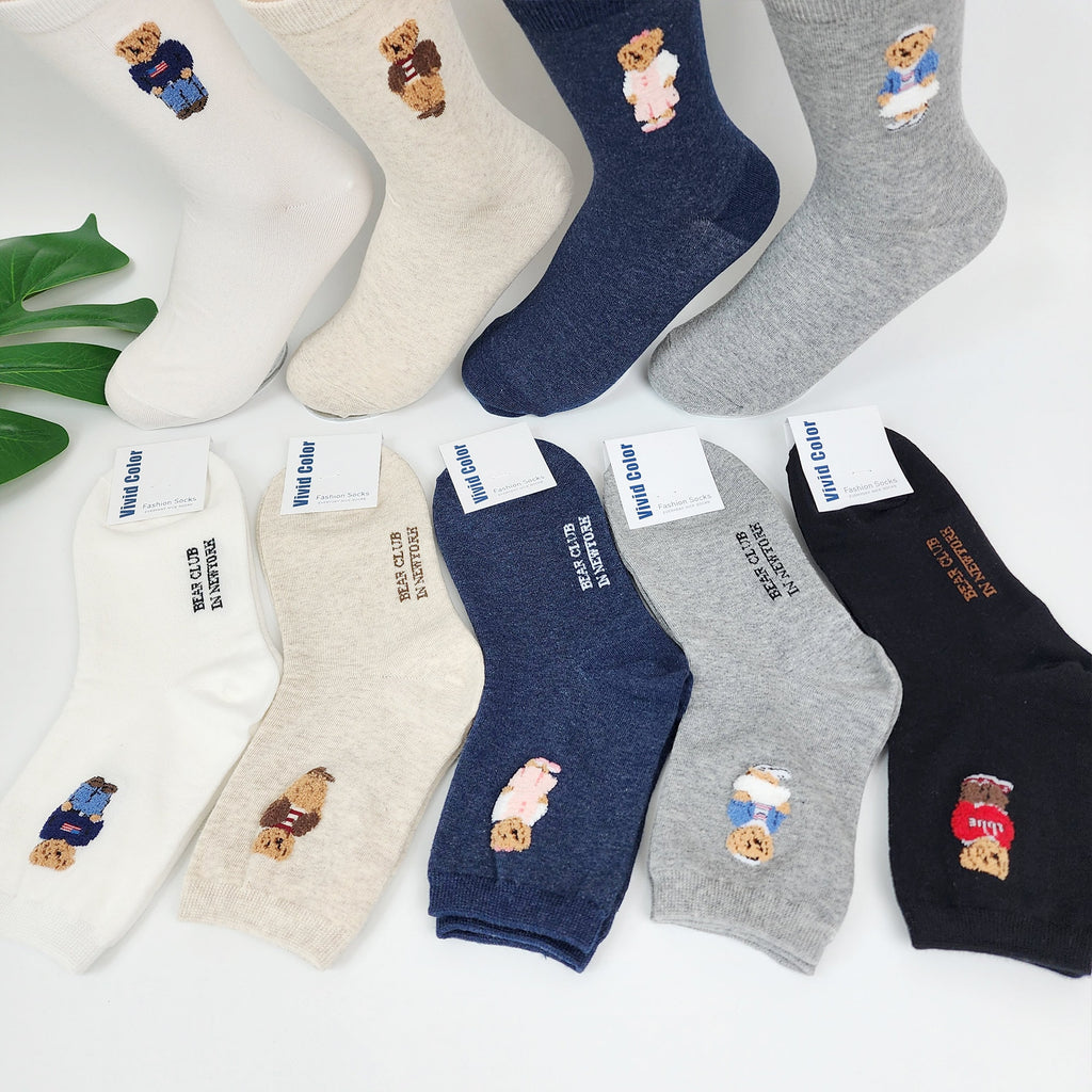 Happy Smile Cute Cotton Socks / Thick Warm Cozy Sock for Men and Women / Korean Fashion Ankle Socks