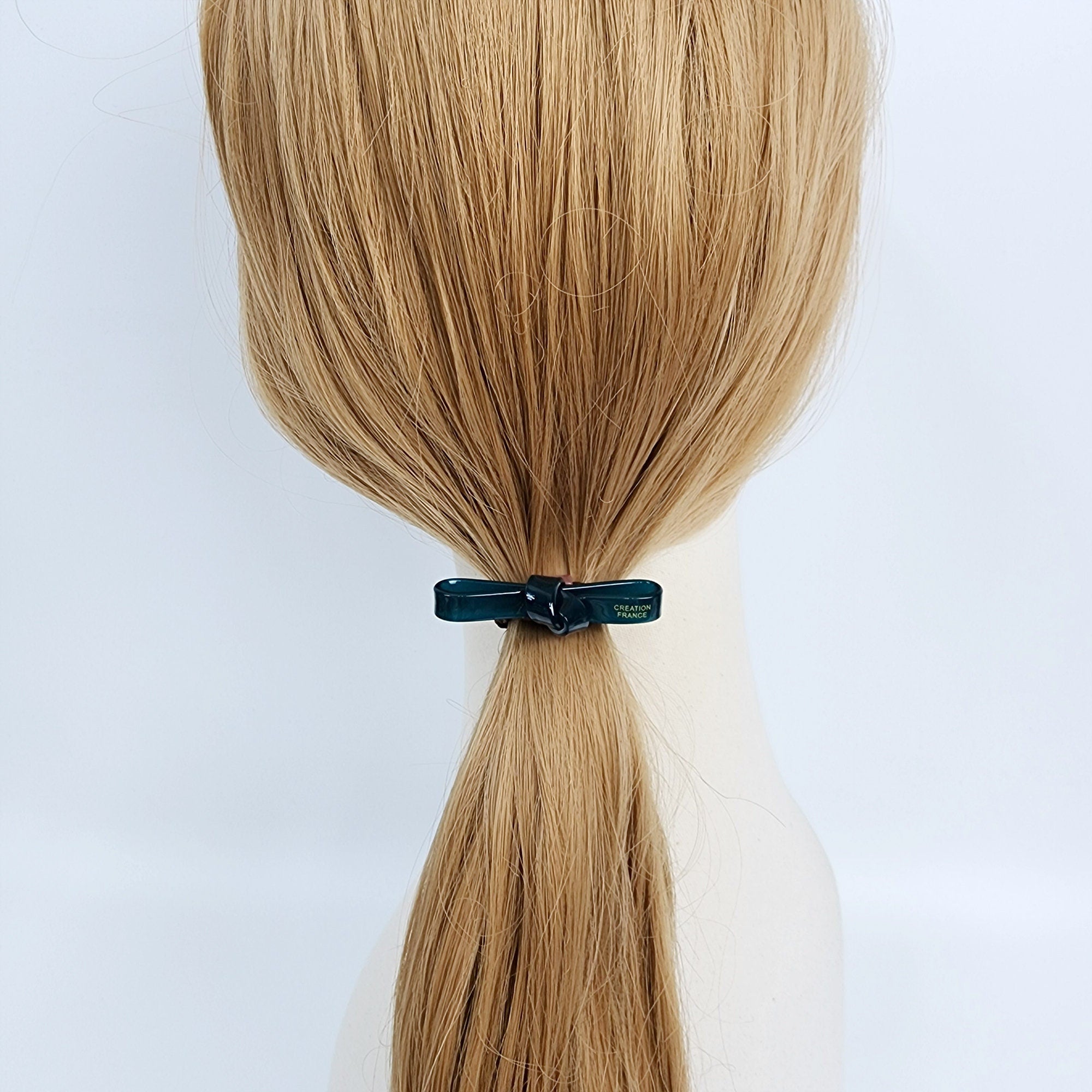 Leopard Mini Twist Ribbon Small Hair Tie (2.0 Inch) / Simple Cute Ponytail Holder / Hair Accessory for Woman / French Hair Tie