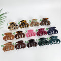 Leopard Little Pumpkin Hair Claw Clip (2.4 Inch) / Tortoise Shell Medium Size Ponytail Holder / Hair Barrette for Woman