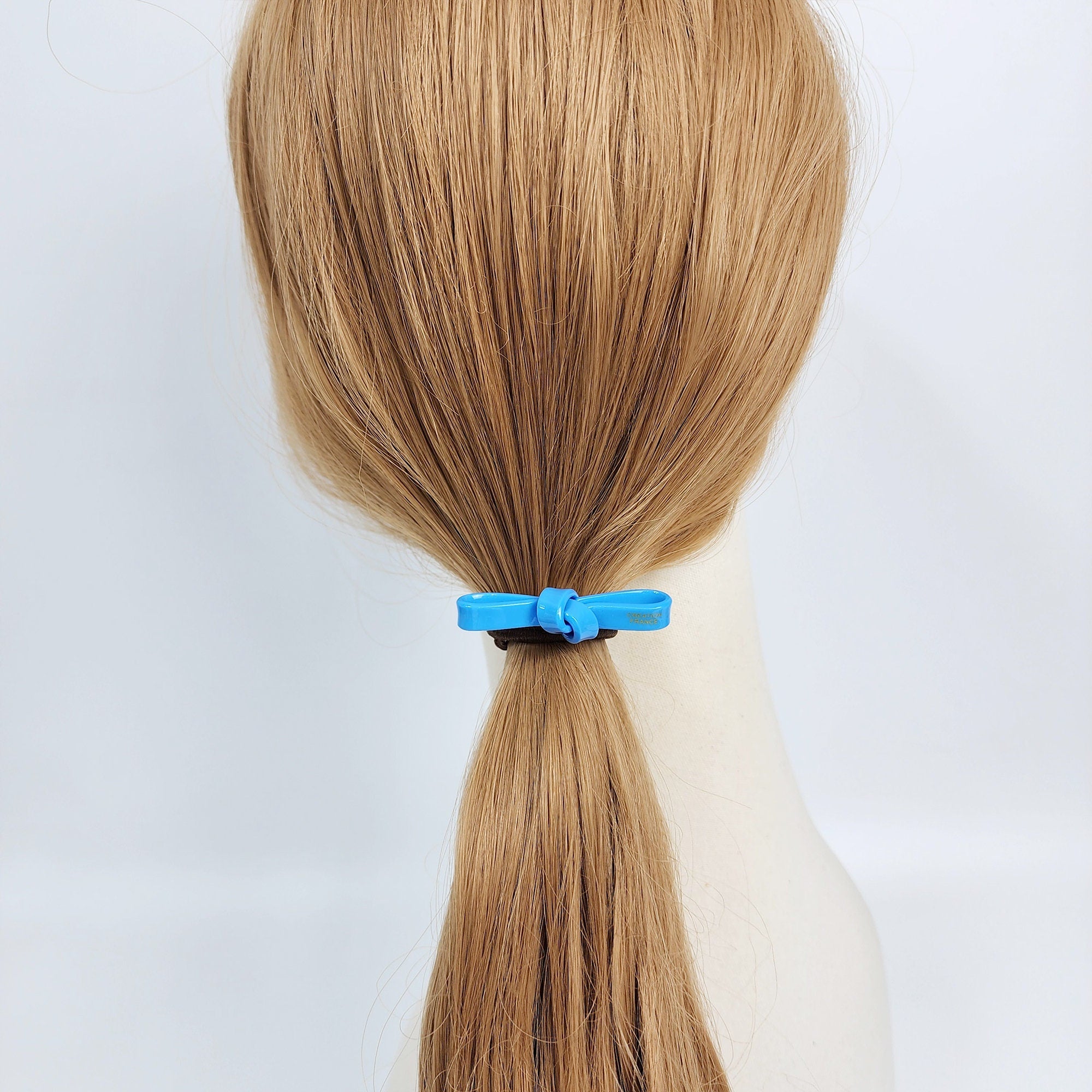 Leopard Mini Twist Ribbon Small Hair Tie (2.0 Inch) / Simple Cute Ponytail Holder / Hair Accessory for Woman / French Hair Tie