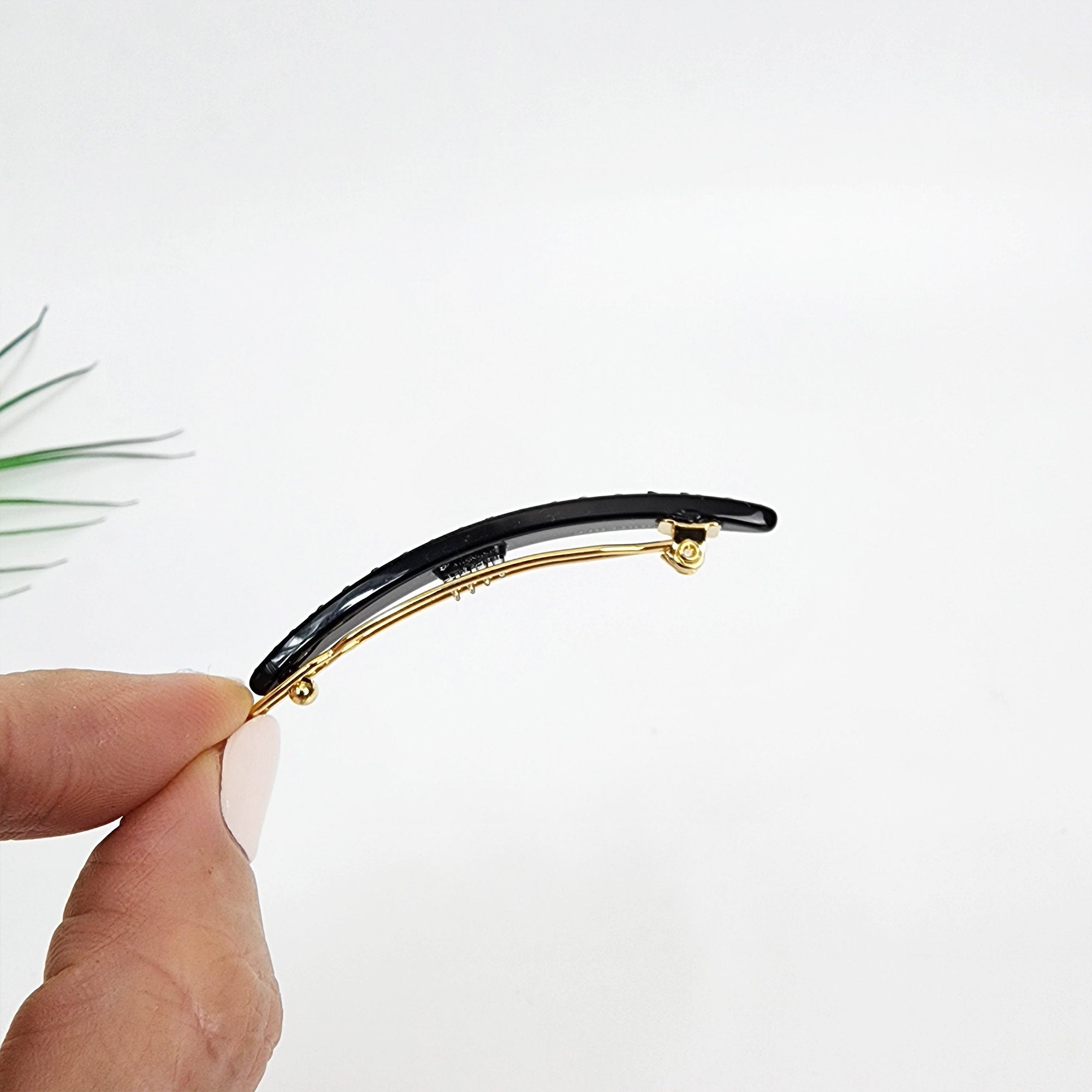 Laurence Long Oval Slim Bobby Pin (2.2 Inch) / Luxurious French Hair Pin / Hair Accessory for Woman / Mini Hair Clips