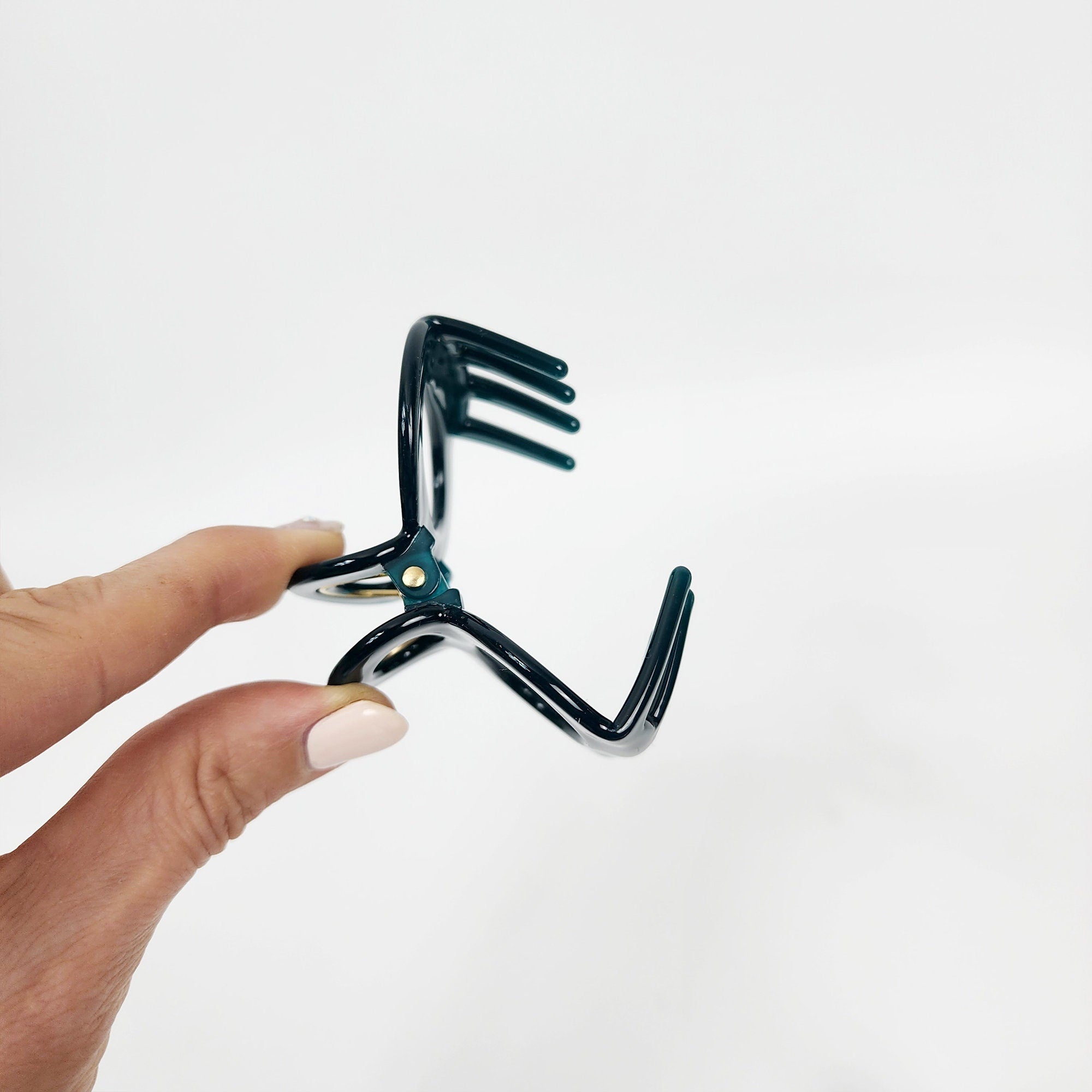 Leopard Snowman Hair Claw Clip (2.2 Inch) / Tortoise Shell Medium Size Ponytail Holder / Hair Barrette for Woman