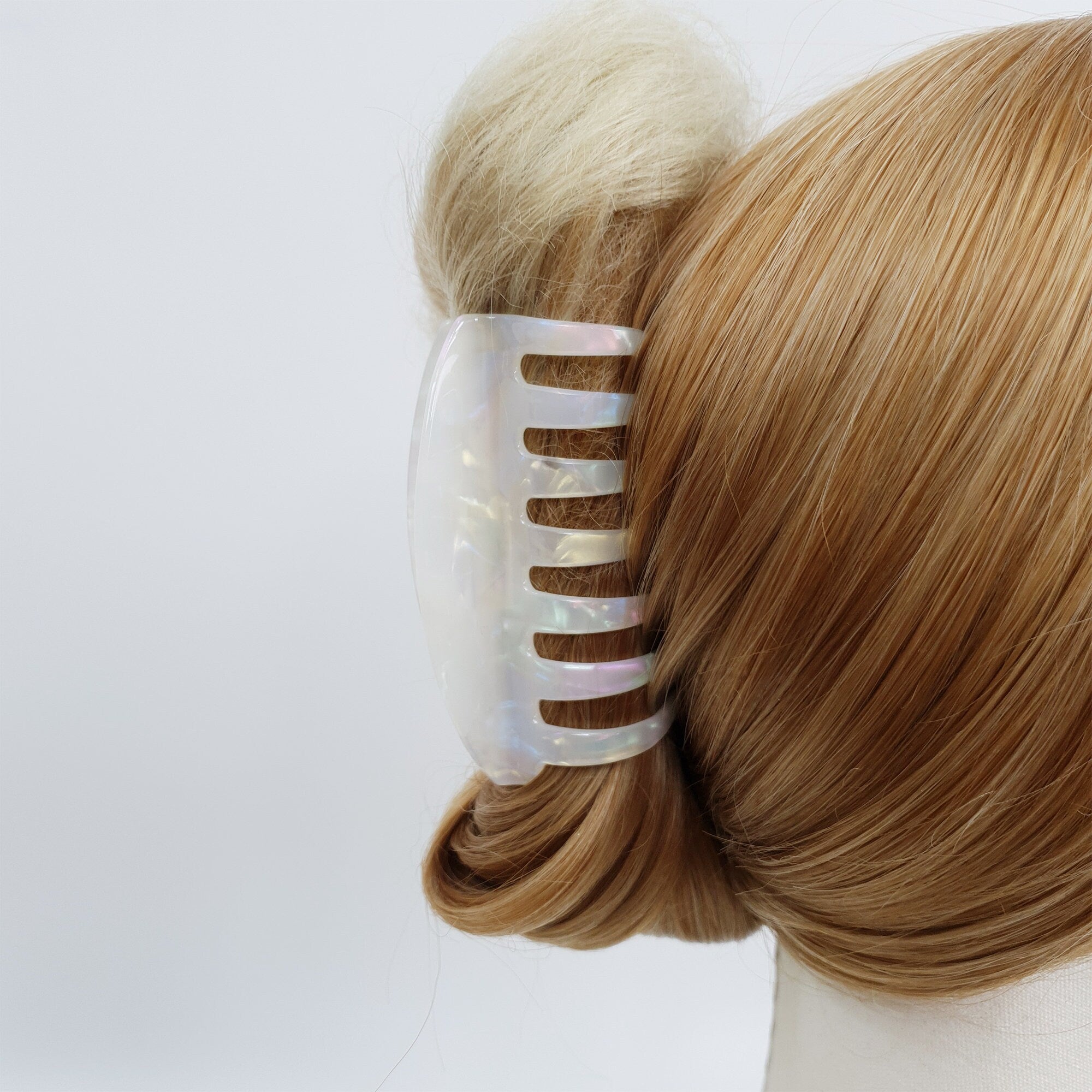 Leopard Bella Square Big Hair Claw Clip / Tortoise Shell French Hair Pin / Hair Accessory for Woman / Jumbo Hair Clip