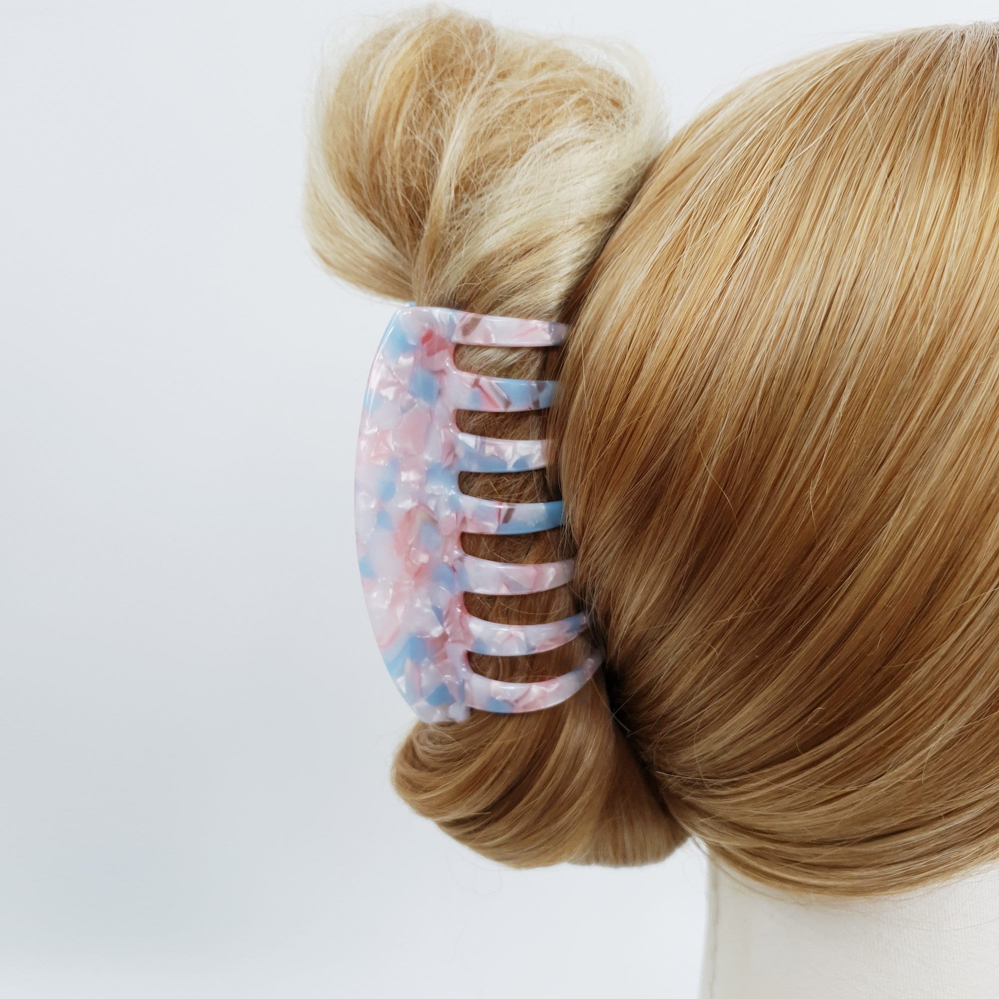 Leopard Bella Square Big Hair Claw Clip / Tortoise Shell French Hair Pin / Hair Accessory for Woman / Jumbo Hair Clip