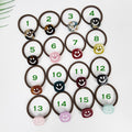Square White Smile Hair Tie / Simple Cute Ponytail Holder / Hair Accessory for Woman / French Hair Tie