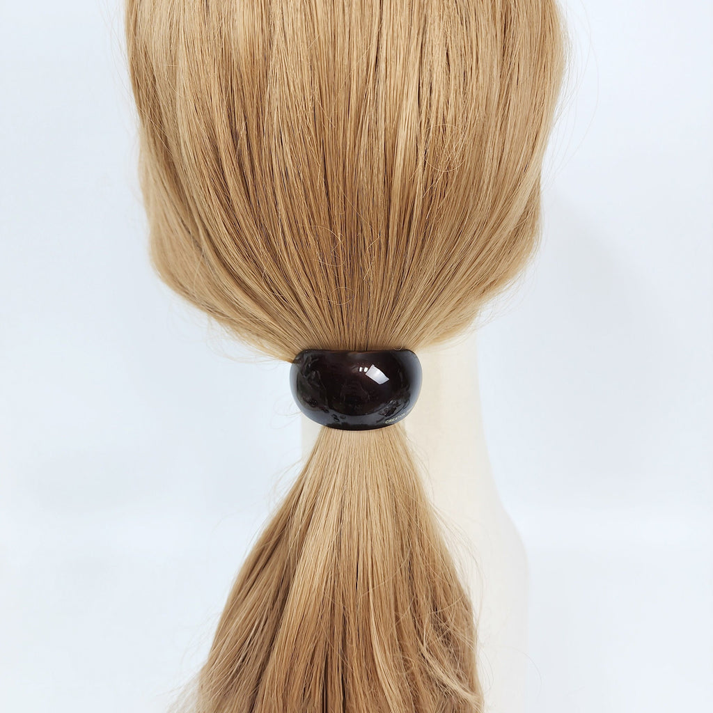Painting Round Curve Hair Tie / Simple Cute Ponytail Holder / Hair Accessory for Woman / French Hair Tie