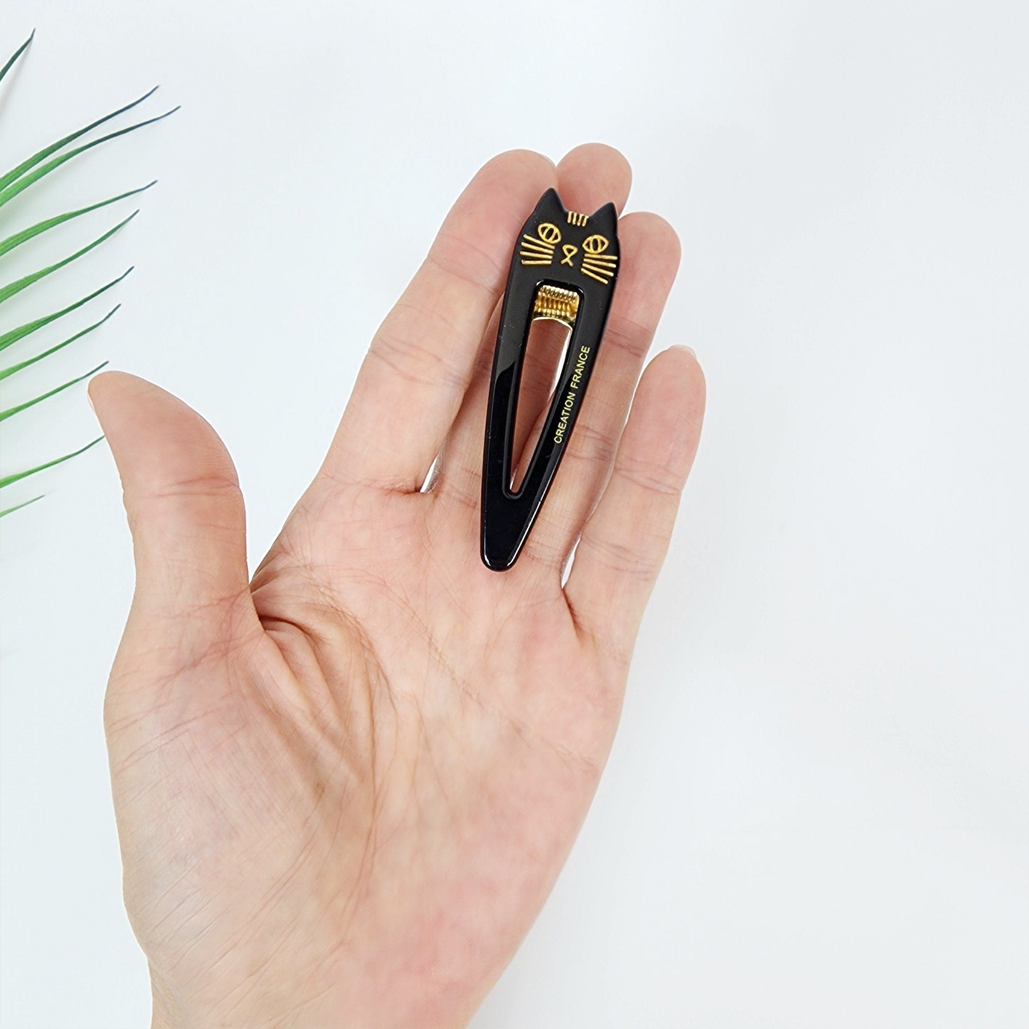 Cute Cat Hair Claw Clip (2.8 Inch) / Cute French Hair Pin / Alligator Hair Clip for Woman / Mini French Barrette for Girls