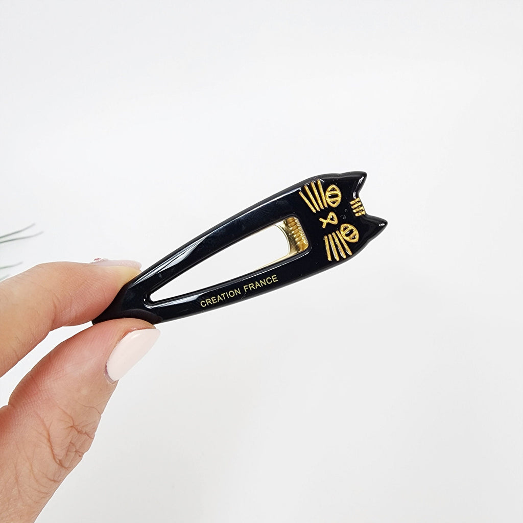Cute Cat Hair Claw Clip (2.8 Inch) / Cute French Hair Pin / Alligator Hair Clip for Woman / Mini French Barrette for Girls