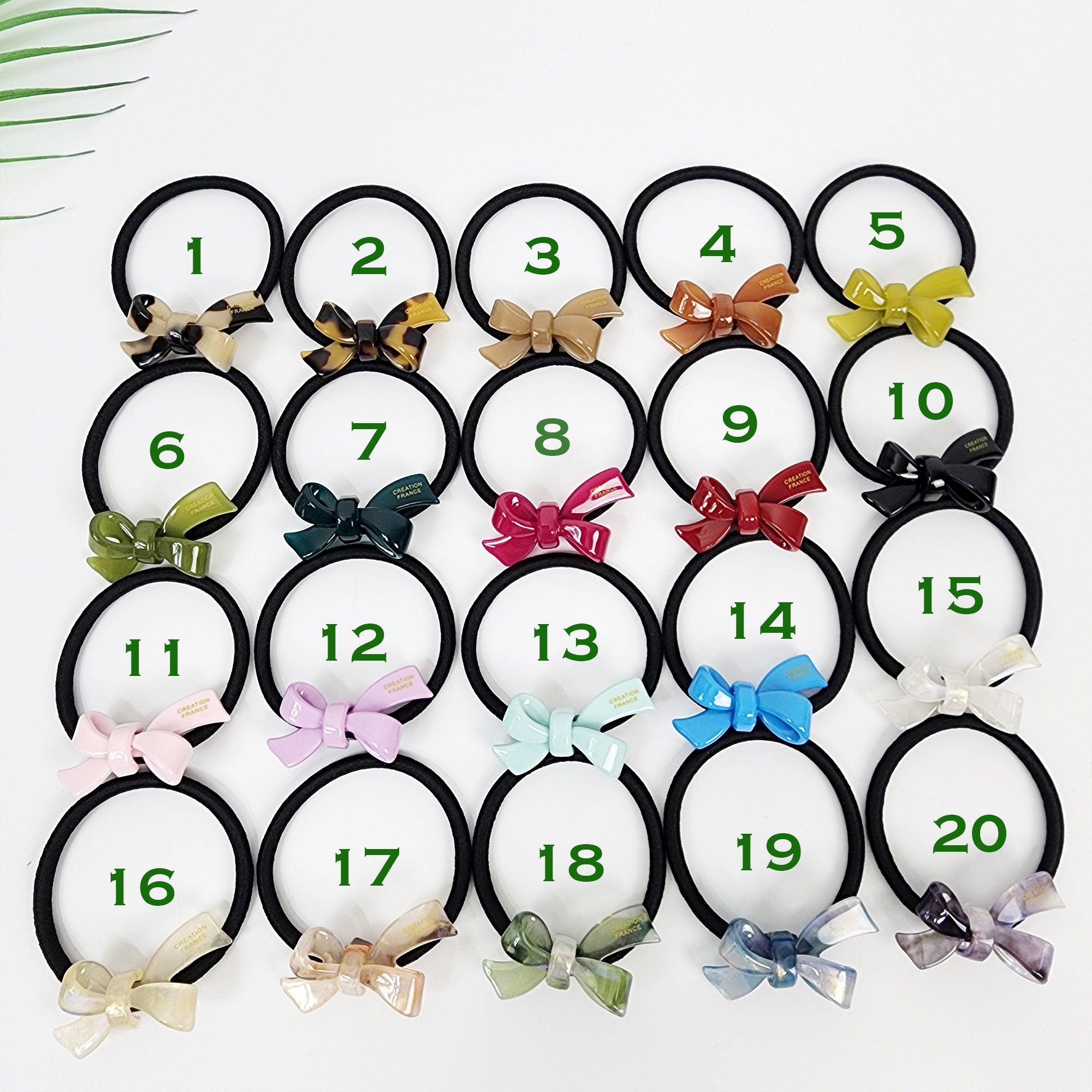 Aurora Mini Double Ribbon Hair Tie (1.7 Inch) / Simple Cute Ponytail Holder / Hair Accessory for Woman / French Hair Tie