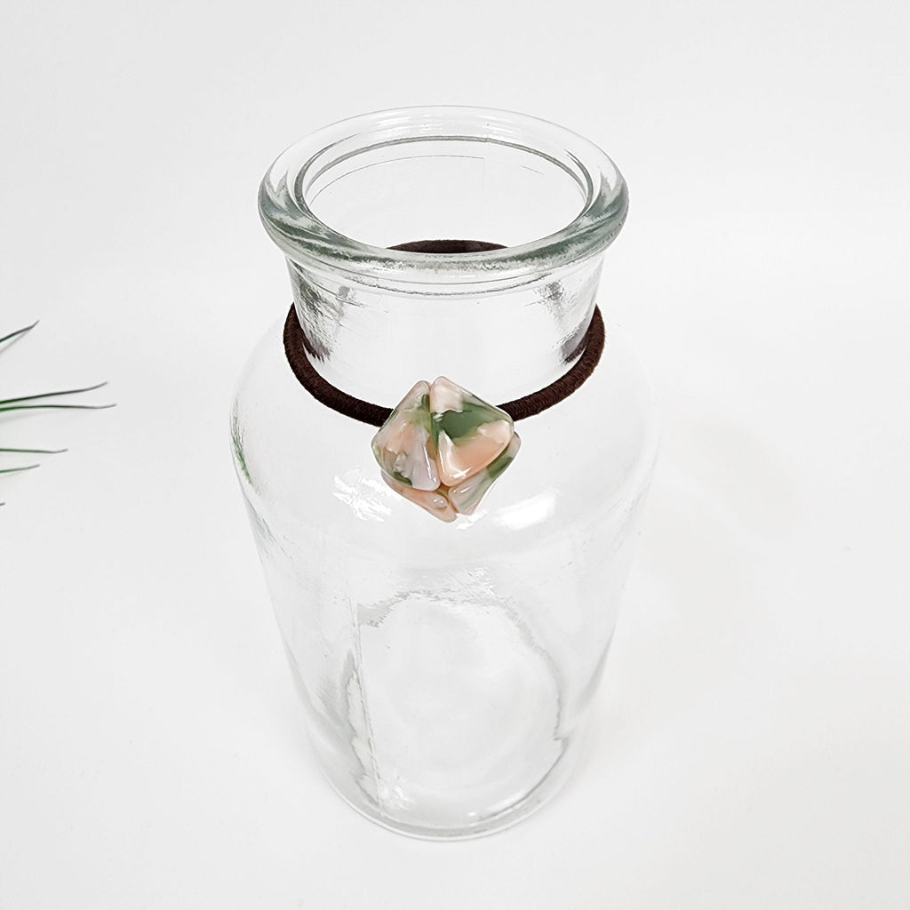 Pure Color Tulip Floral Hair Tie / Simple Cute Ponytail Holder / Hair Accessory for Woman / French Hair Tie