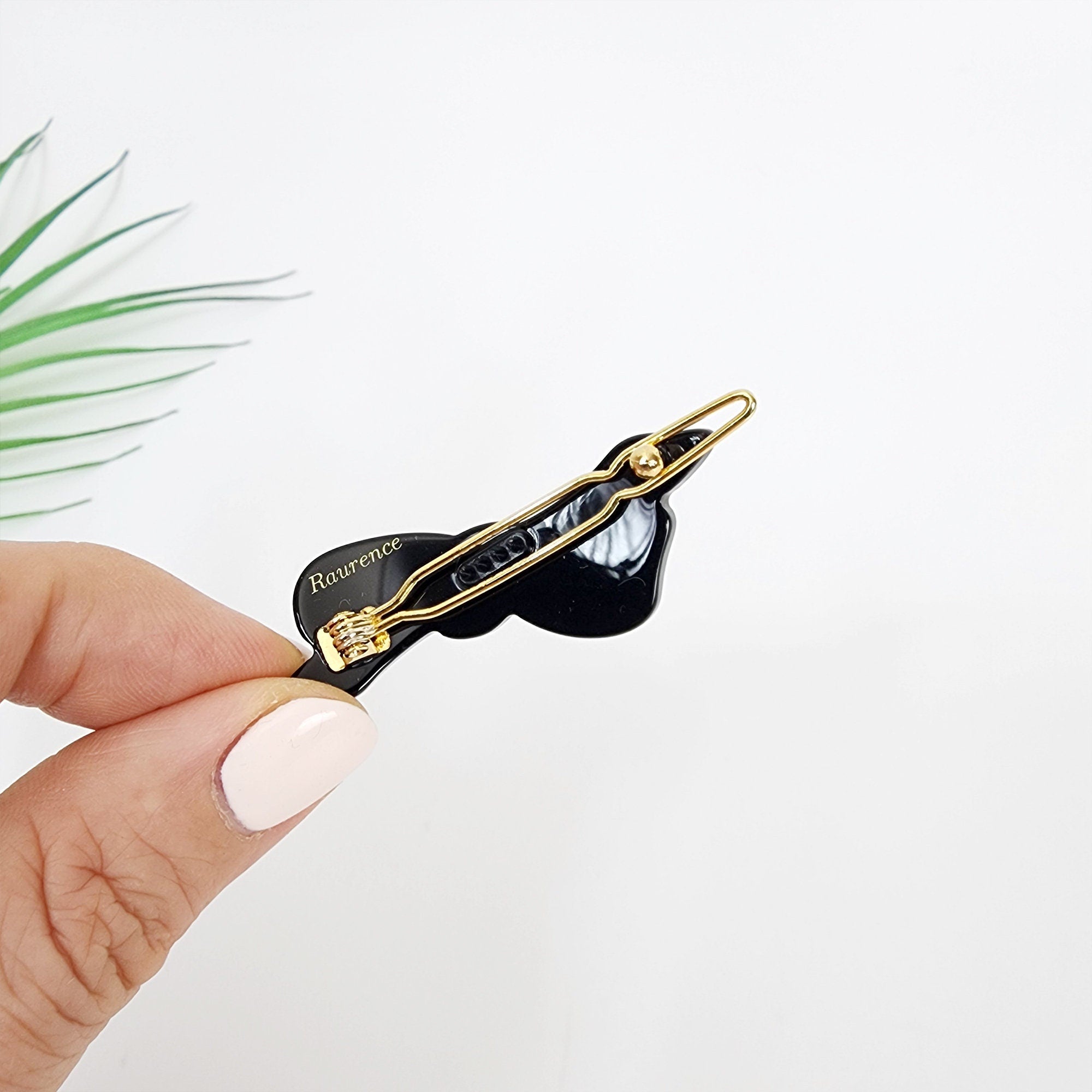 Sara Ribbon Bobby Pin (1.8 Inch) / Luxurious French Hair Pin Clip / Hair Accessory for Woman / Small Bow Barrette