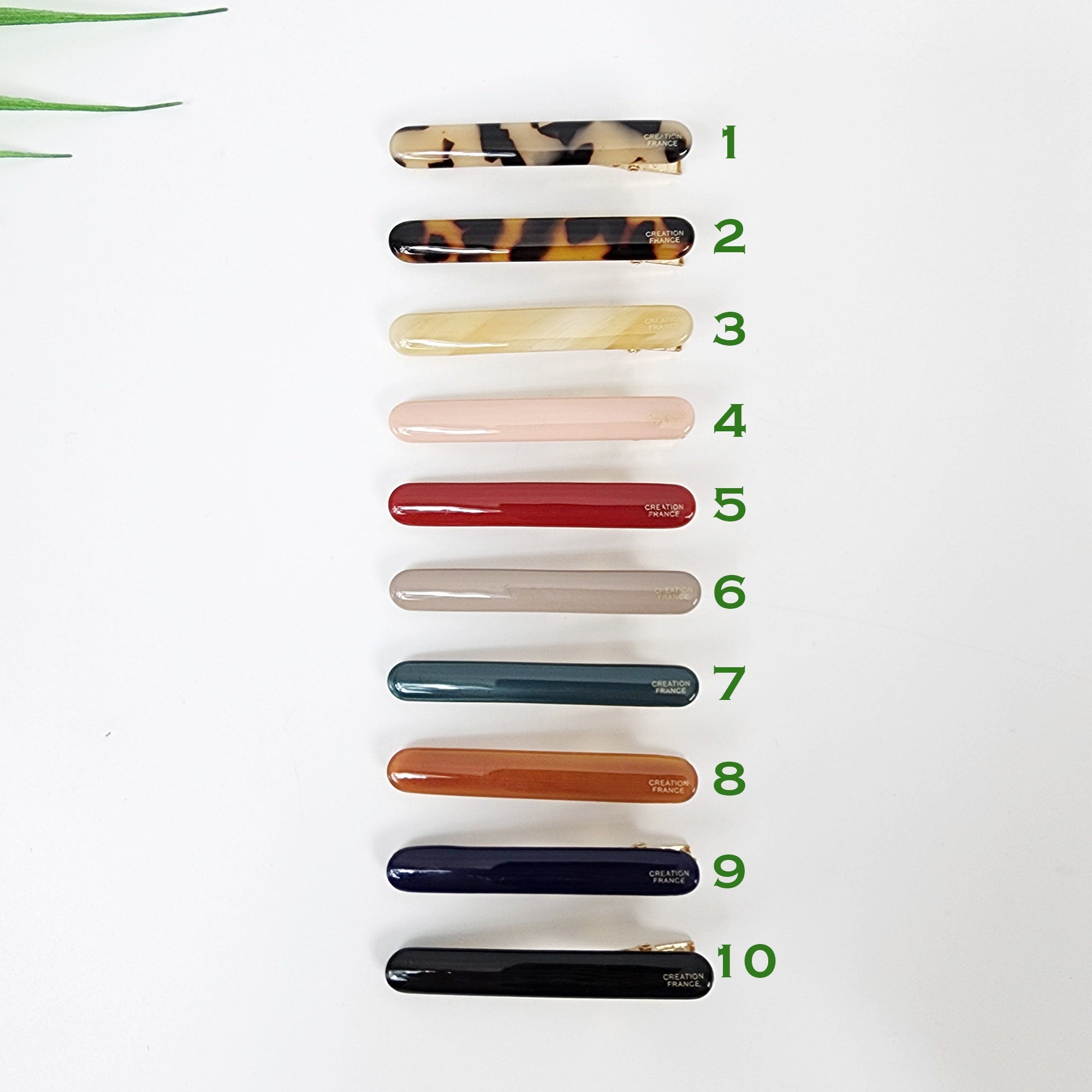 Pure Color Cute Stick Small Hair Claw Clip (2.4 Inch) / Simple French Hair Pin / Alligator Hair Clip for Woman / French Barrette for Girls