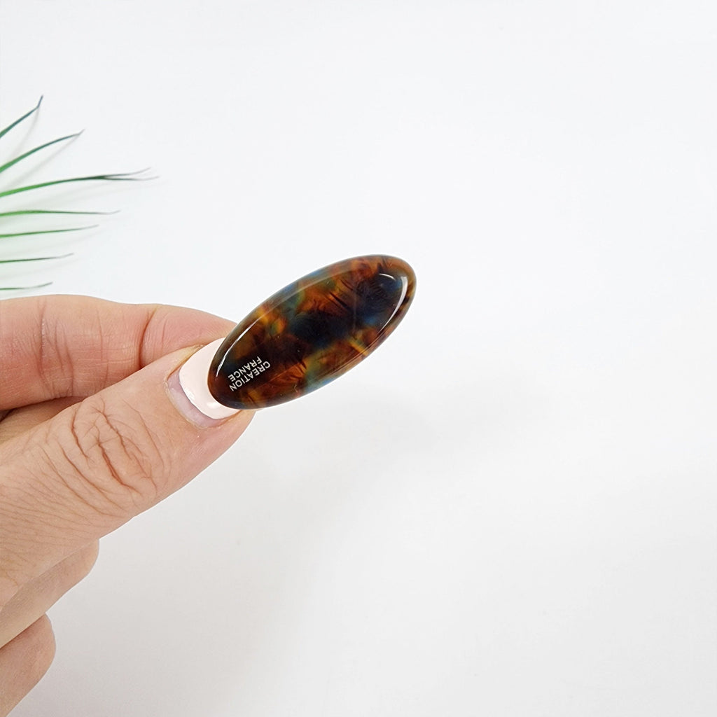 Pure Colore Pebble Mini Hair Claw Clip (1.6 Inch) / Cute French Hair Pin / Alligator Hair Clip for Woman / Mini French Barrette for Girls