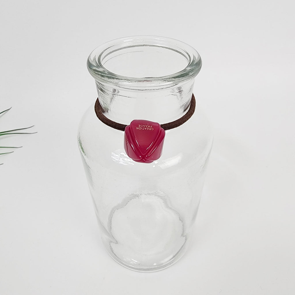 Pure Color Tulip Floral Hair Tie / Simple Cute Ponytail Holder / Hair Accessory for Woman / French Hair Tie