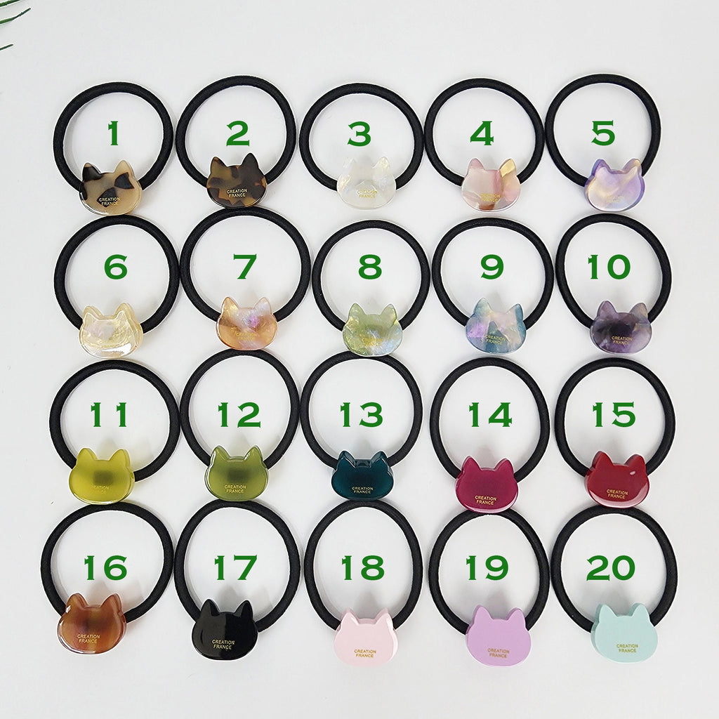 Cute Mini Cat Small Hair Tie / Simple Cute Ponytail Holder / Hair Accessory for Woman / French Hair Tie