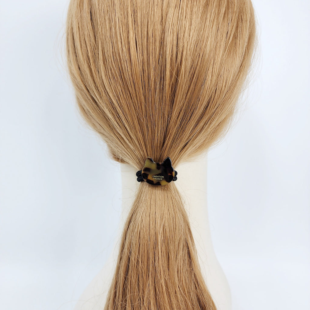 Cute Mini Cat Small Hair Tie / Simple Cute Ponytail Holder / Hair Accessory for Woman / French Hair Tie