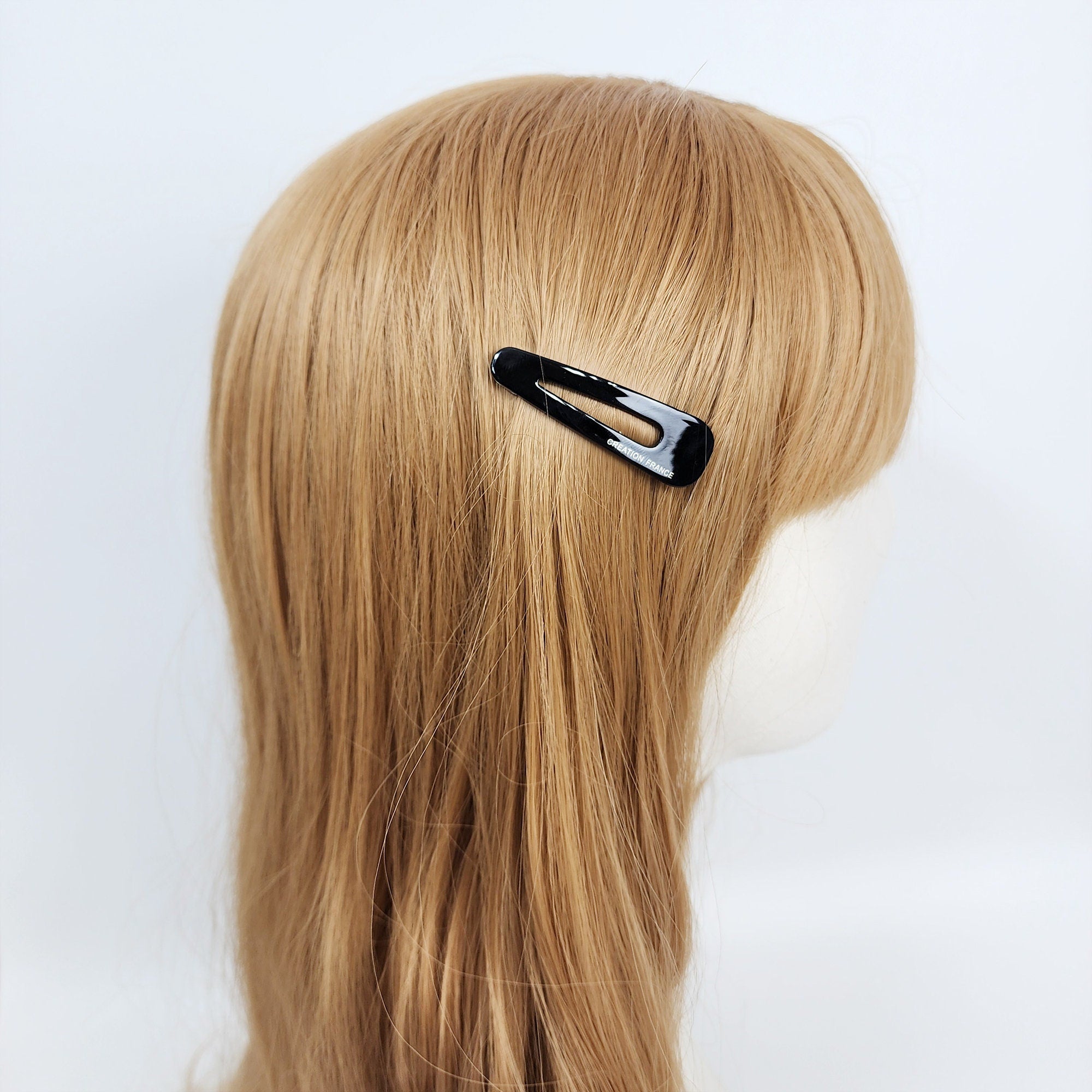 Pure Color Mini Triangle Snap Clip (2.2 Inch) / Tortoise Marble Hairgrip Barrette / French Hair Pin / Tic Tac Hair Clip Pin