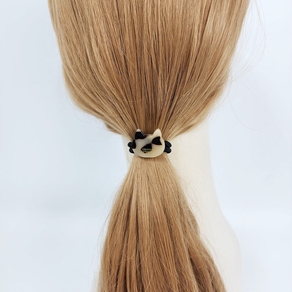 Cute Mini Cat Small Hair Tie / Simple Cute Ponytail Holder / Hair Accessory for Woman / French Hair Tie