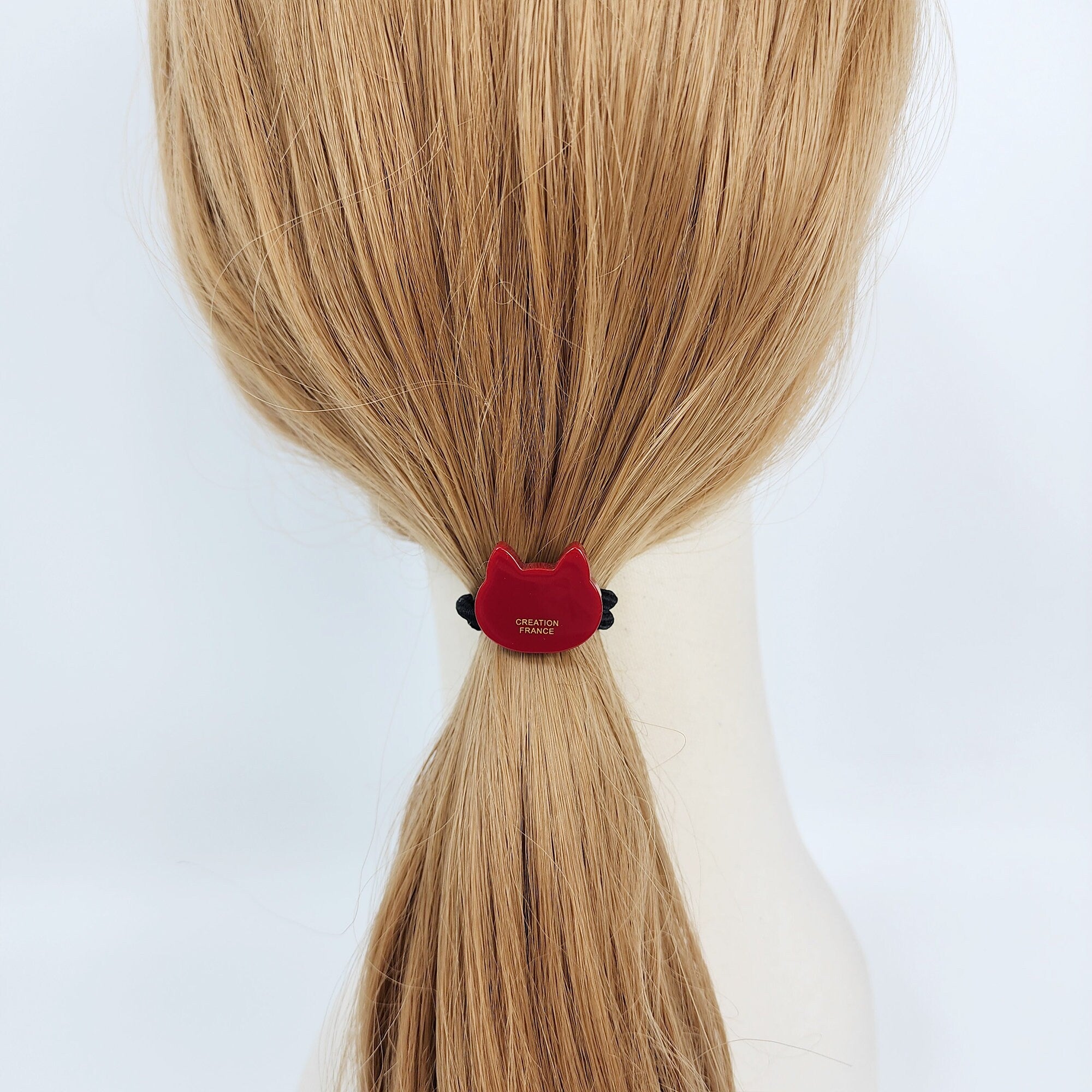 Cute Mini Cat Small Hair Tie / Simple Cute Ponytail Holder / Hair Accessory for Woman / French Hair Tie