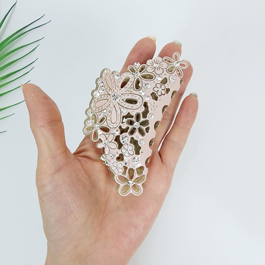 Pastel Color Isabel Large Hair Claw Clip (4.3 Inch) / Luxurious French Hair Pin / Hair Barrette for Woman