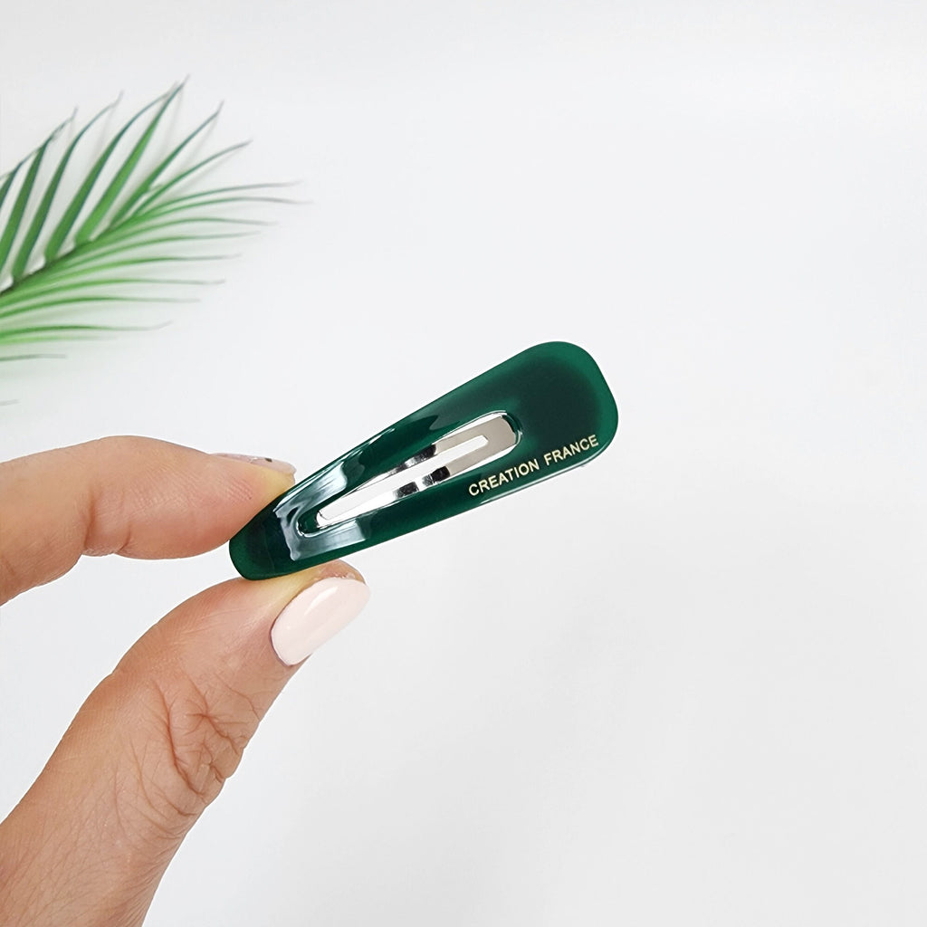 Pure Color Mini Triangle Snap Clip (2.2 Inch) / Tortoise Marble Hairgrip Barrette / French Hair Pin / Tic Tac Hair Clip Pin