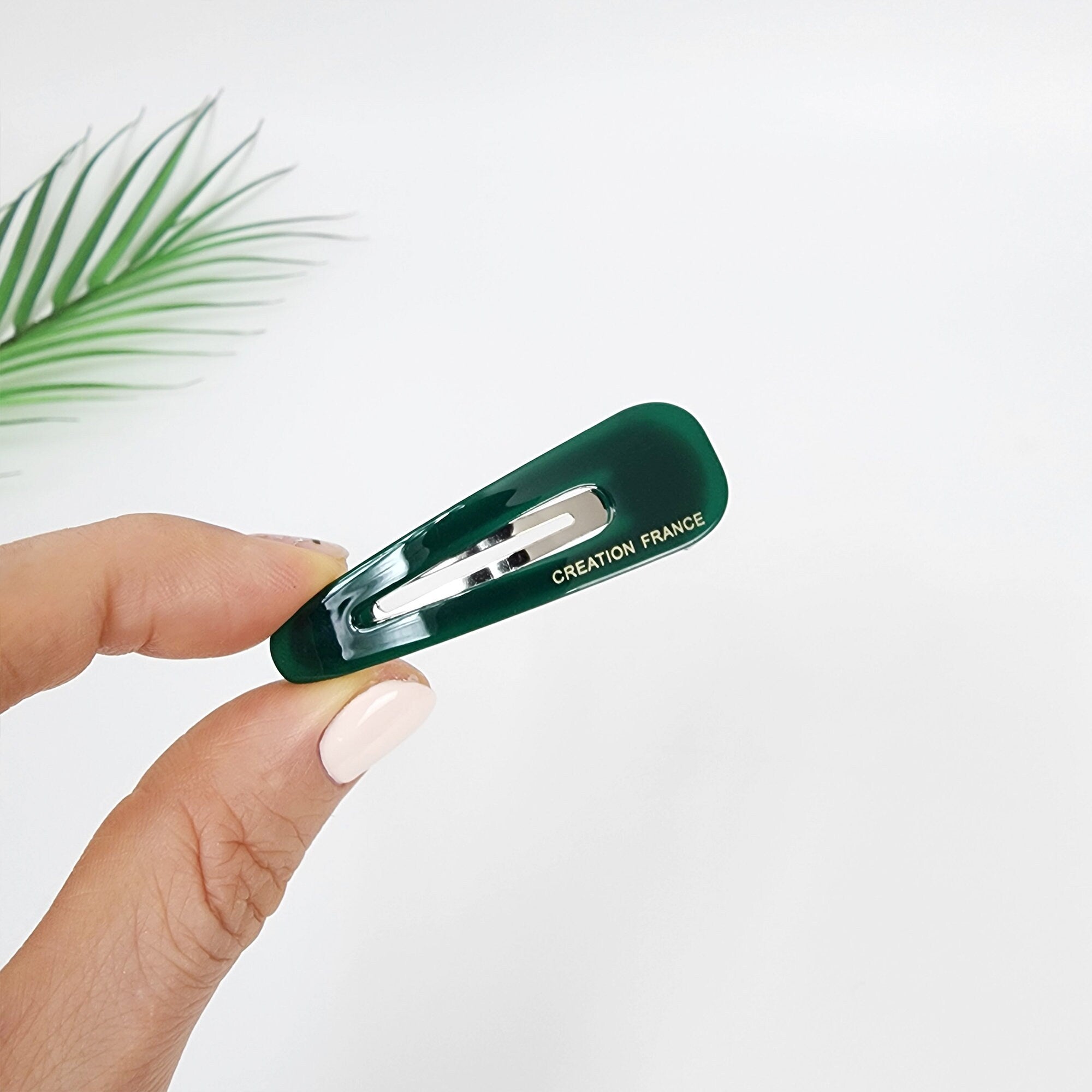 Pure Color Mini Triangle Snap Clip (2.2 Inch) / Tortoise Marble Hairgrip Barrette / French Hair Pin / Tic Tac Hair Clip Pin